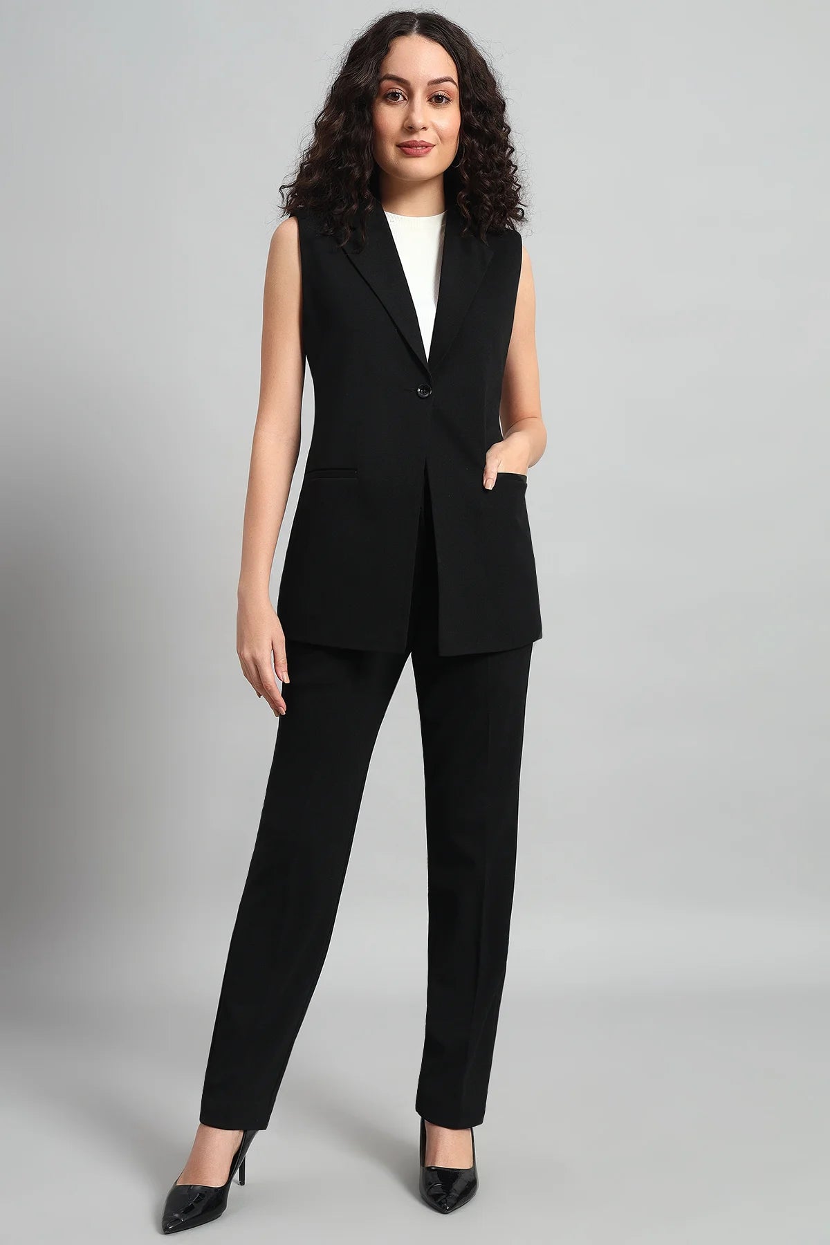 Signature Blazer Co-ord Set, Black
