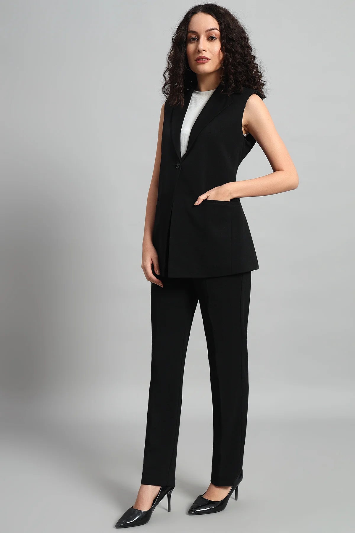 Signature Blazer Co-ord Set, Black
