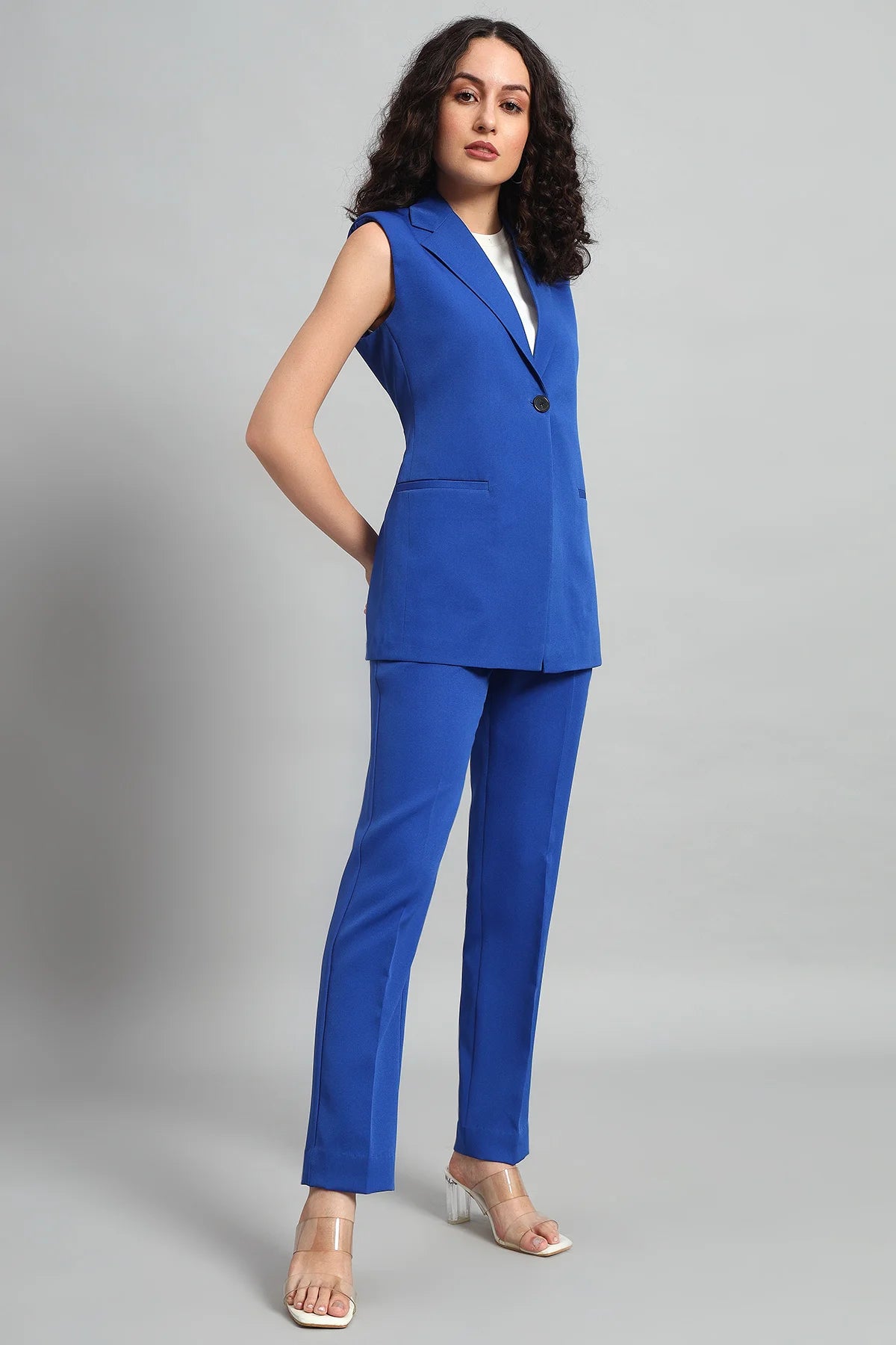 Signature Blazer Co-ord Set, Blue