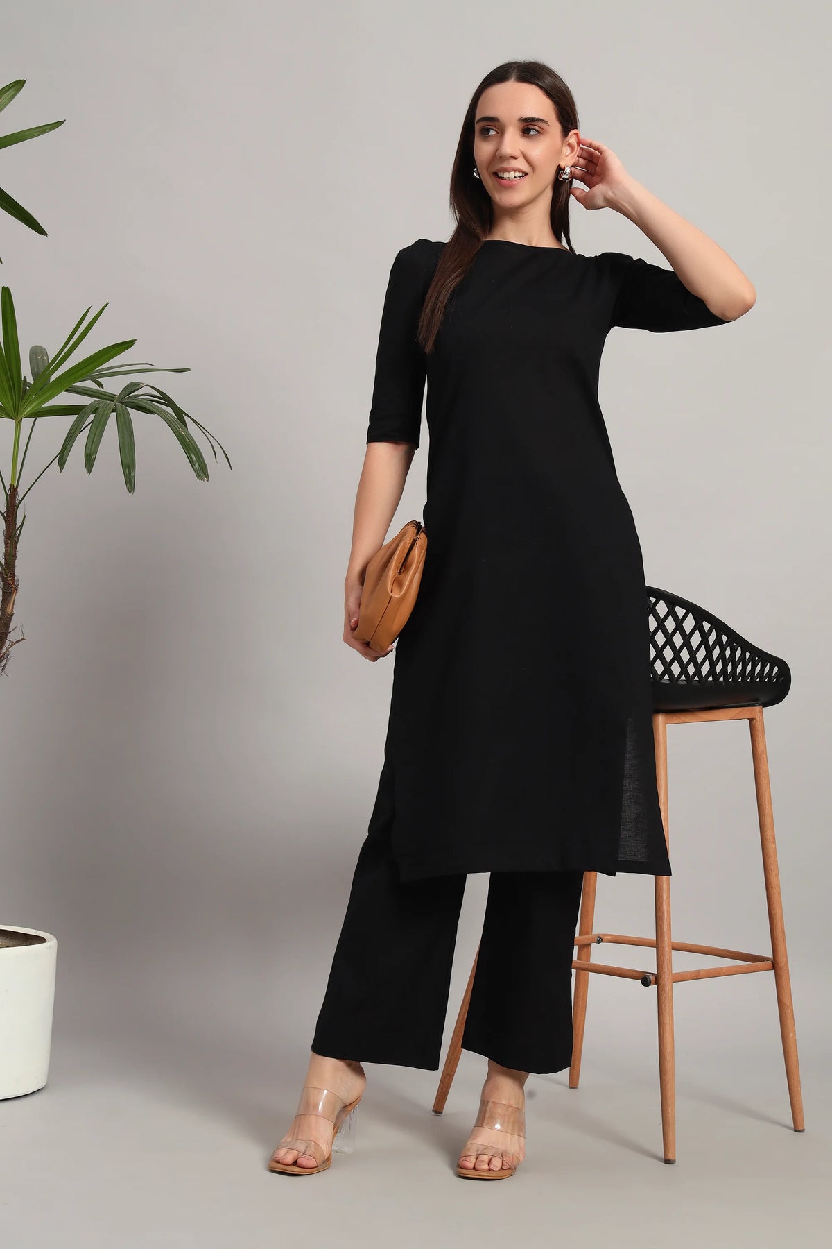 Dufftar Diaries Kurta Set, Black