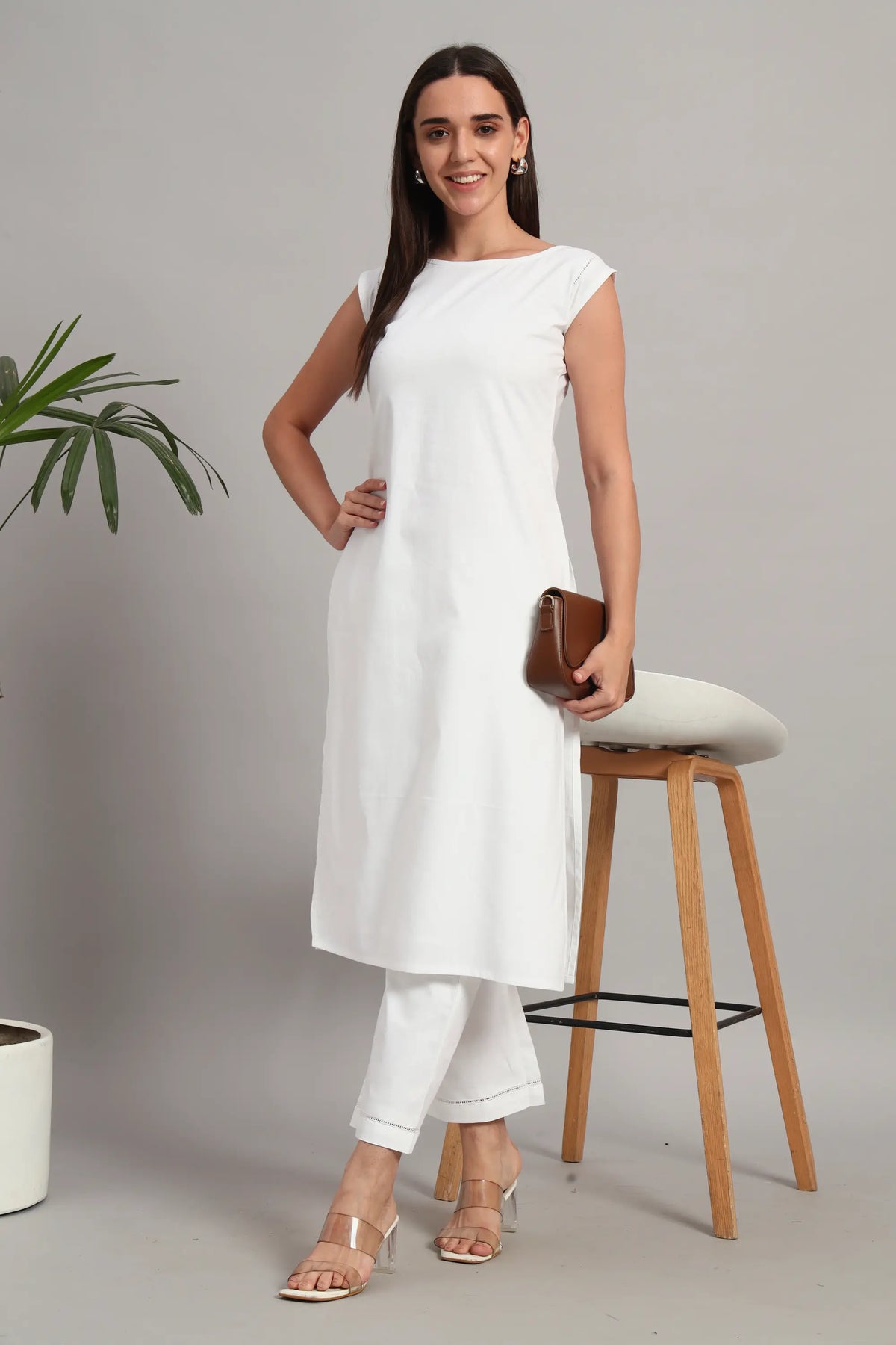 Subah Se Shaam Kurta Set, White