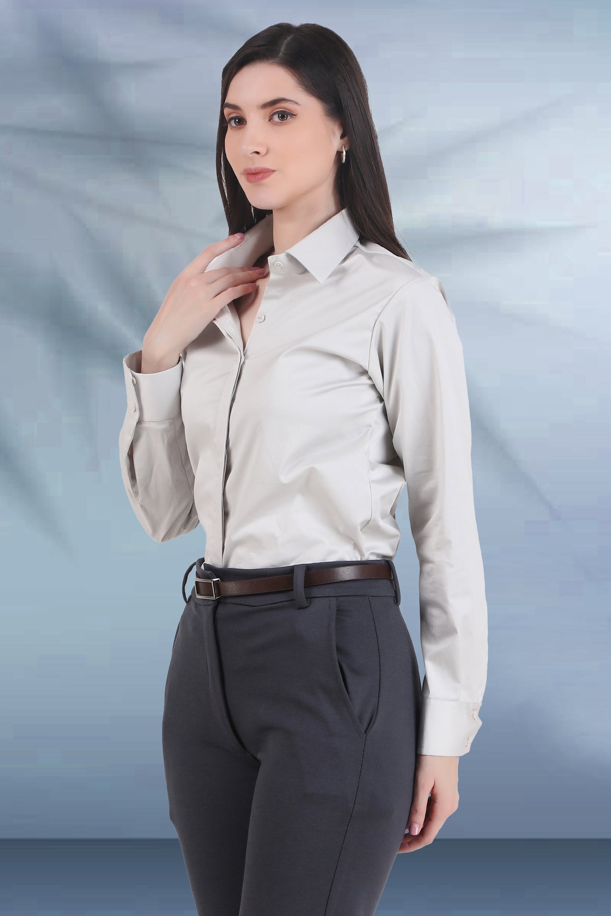 Essential Formal Shirt, Light Gray