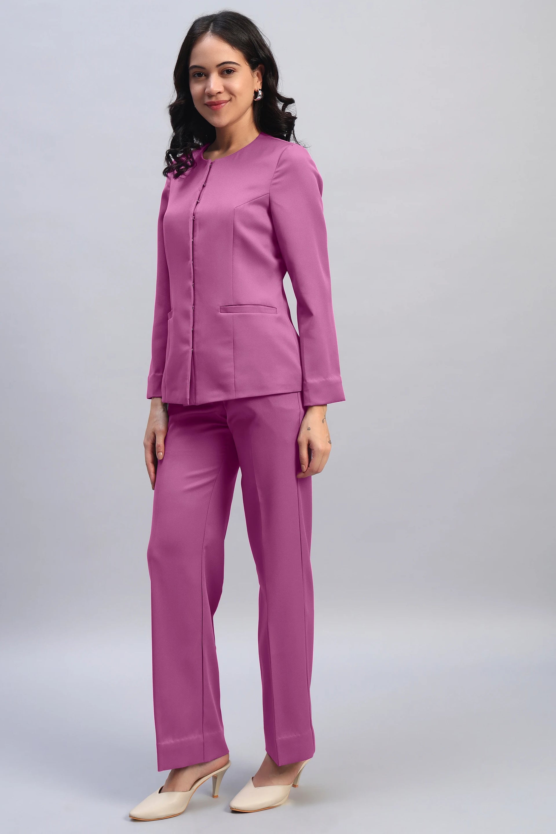 The 9-to-9 Shacket Set – Mauve