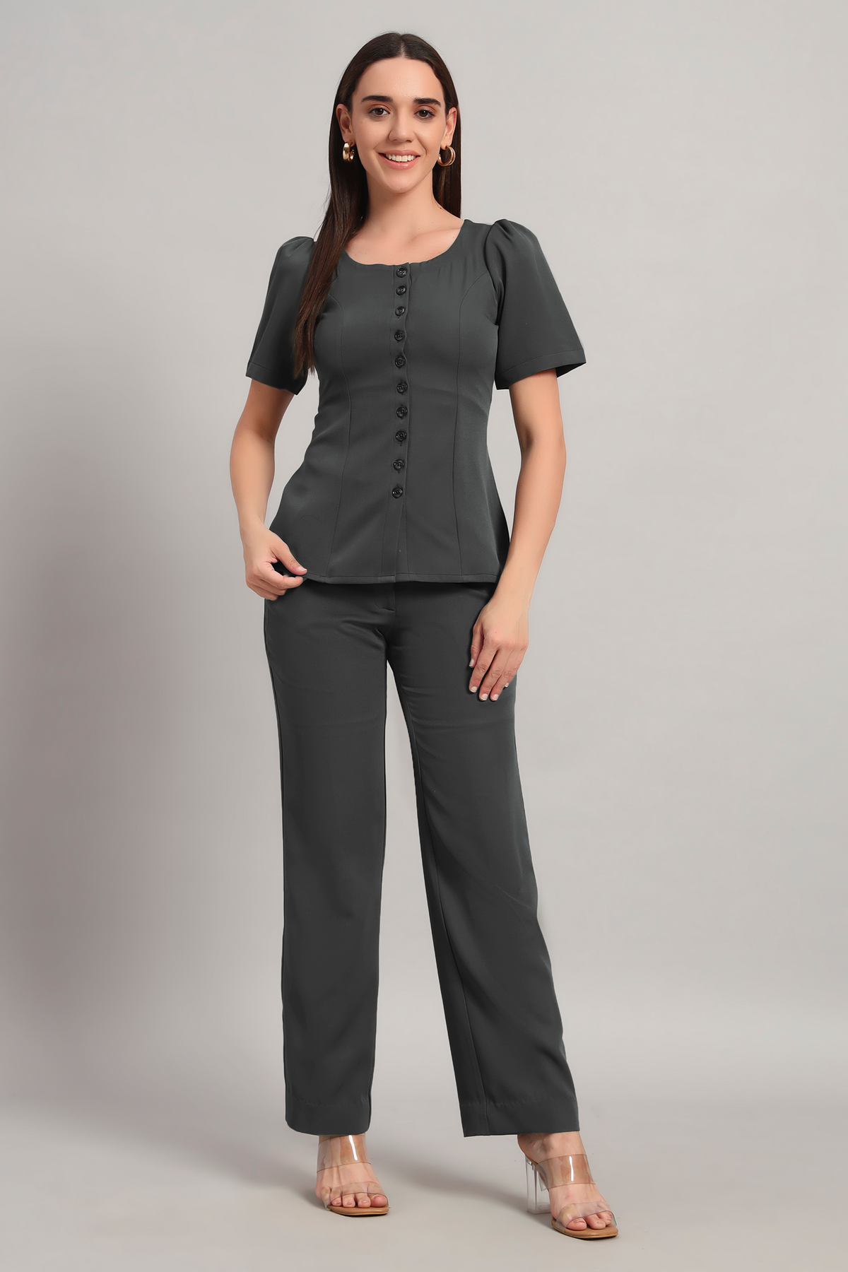 Ease Mode Co-ord, Bluish Gray