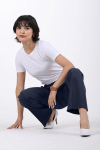 Limitless Core™ Pintuck Straight Fit Pants – Navy Blue