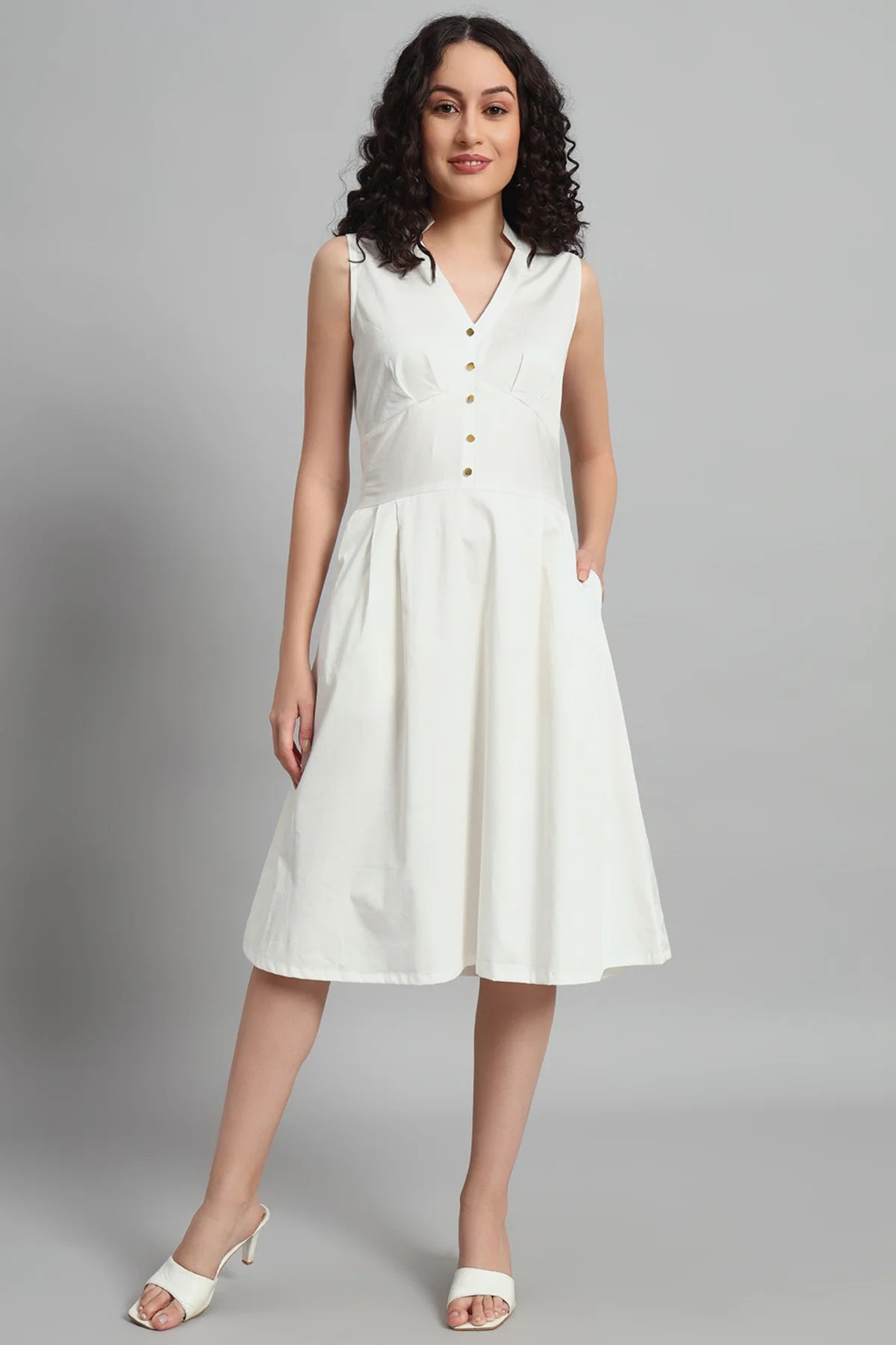 Panelled Perfection Dress, Ivory