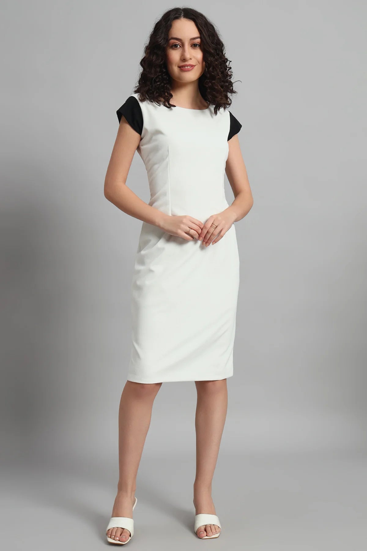 Classic Sheath Dress, Ivory