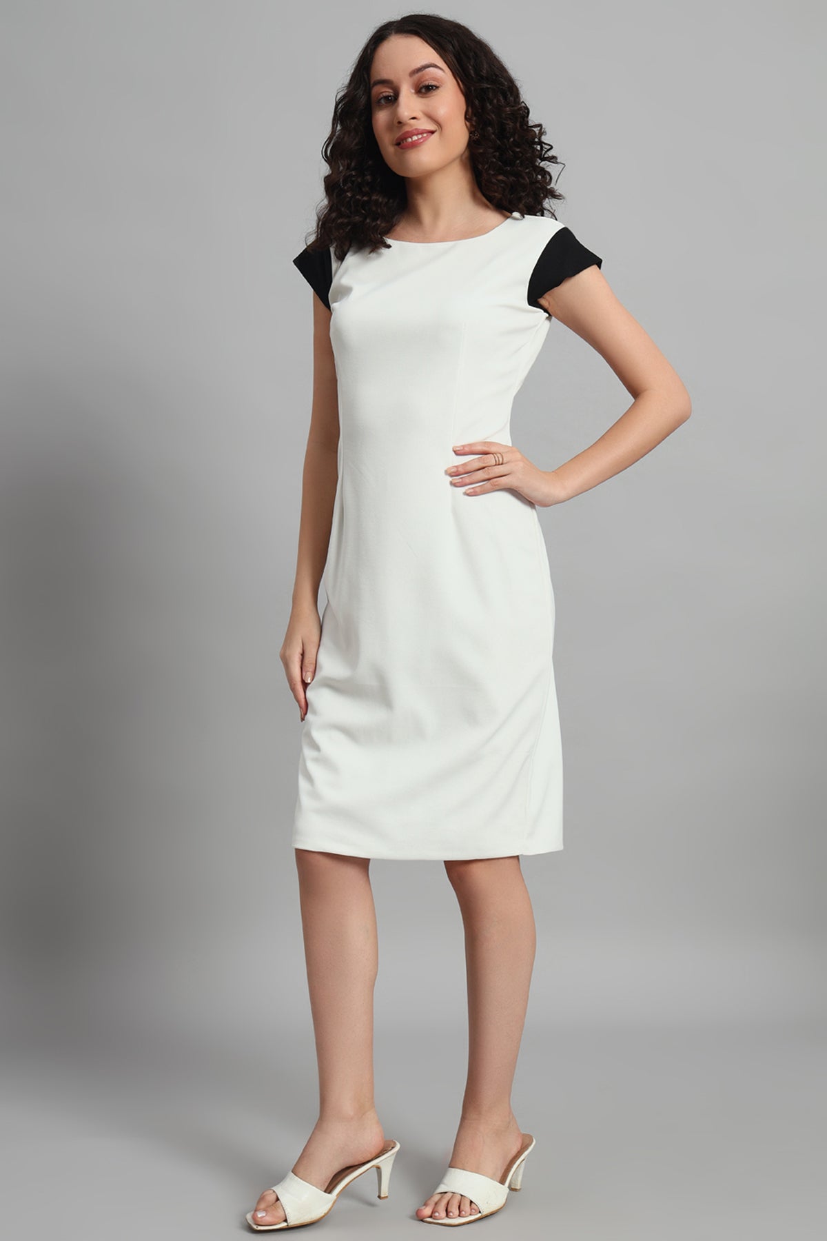 Classic Sheath Dress, Ivory