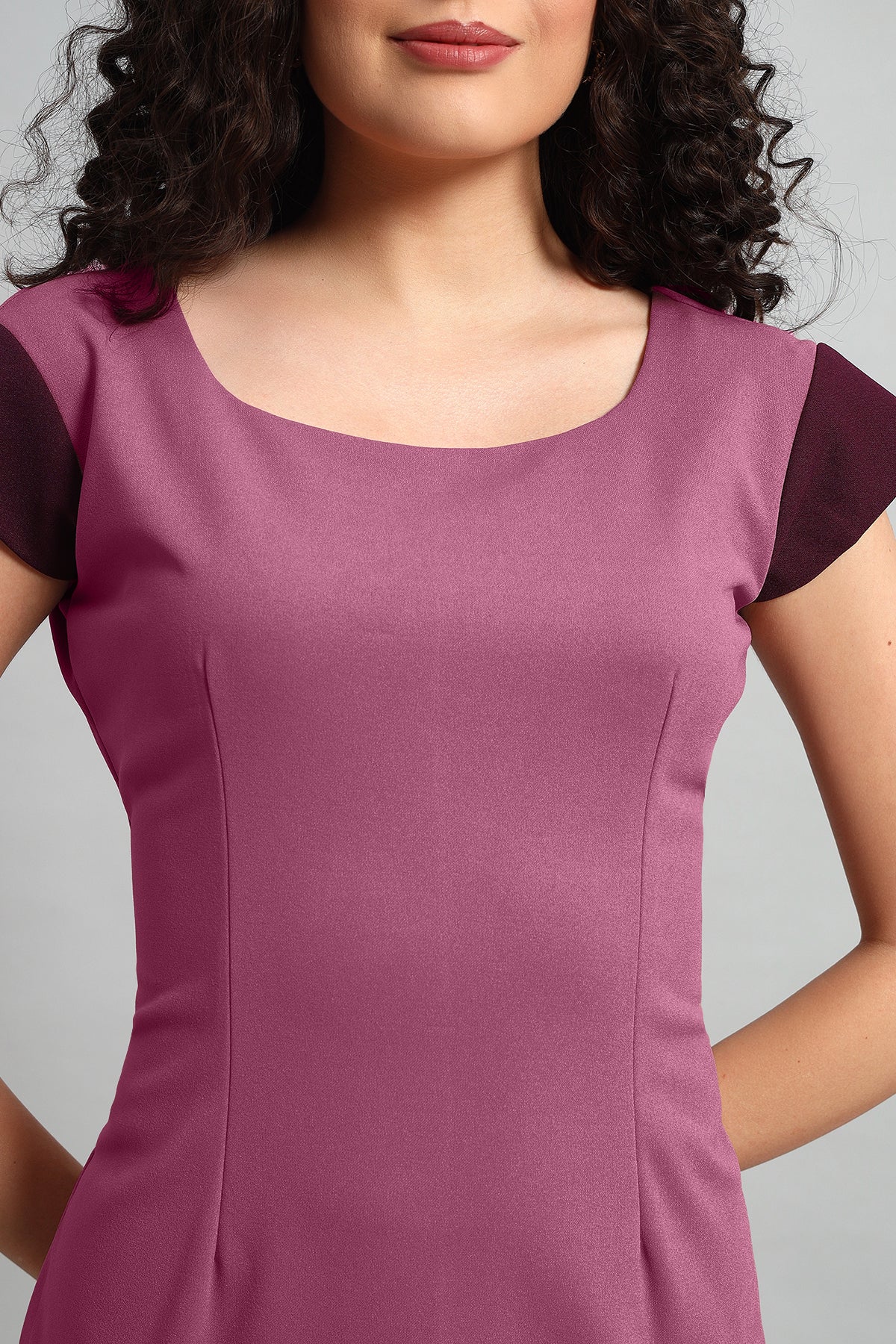 Classic Sheath Dress, Dusky Mauve