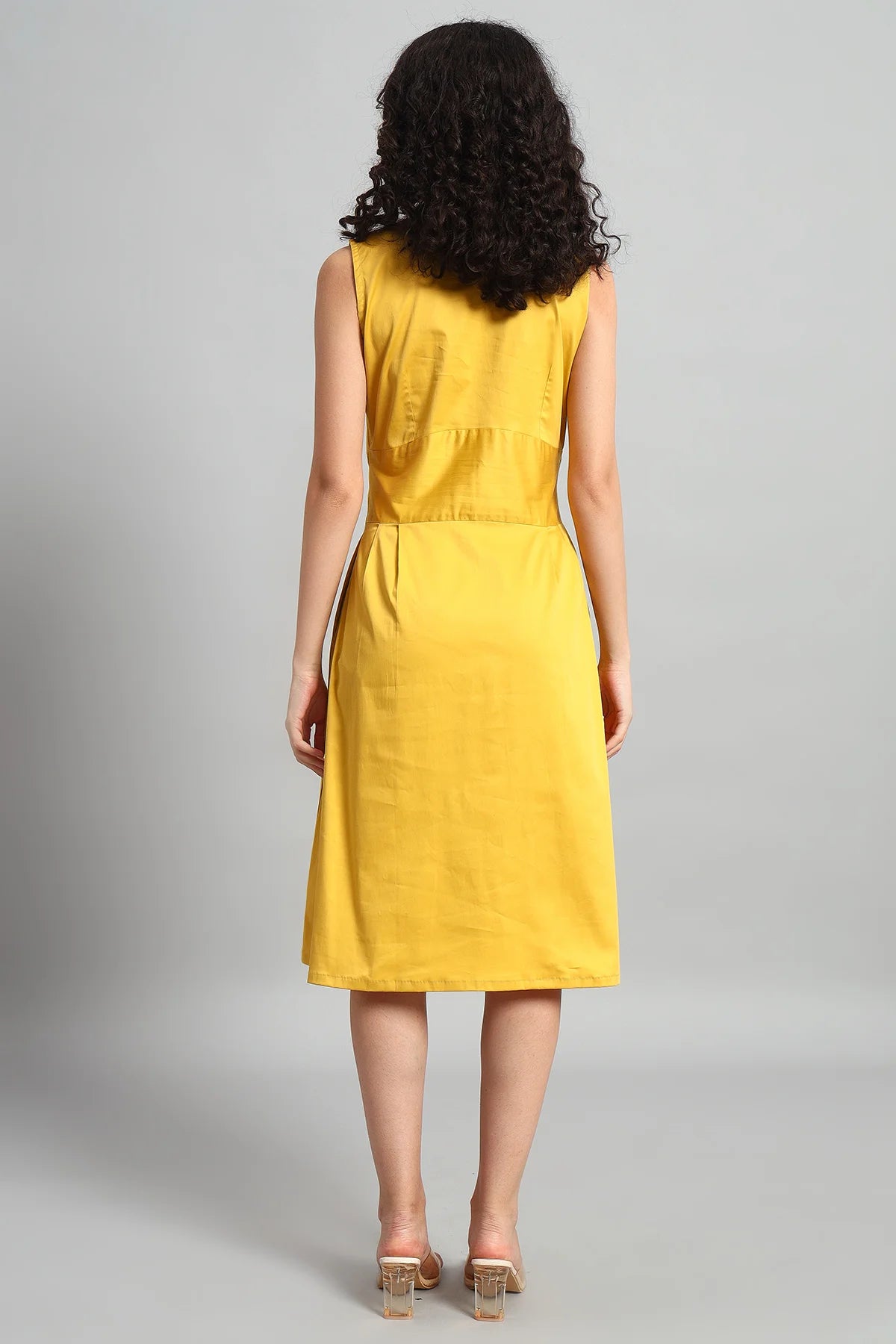 Panelled Perfection Dress, Canary