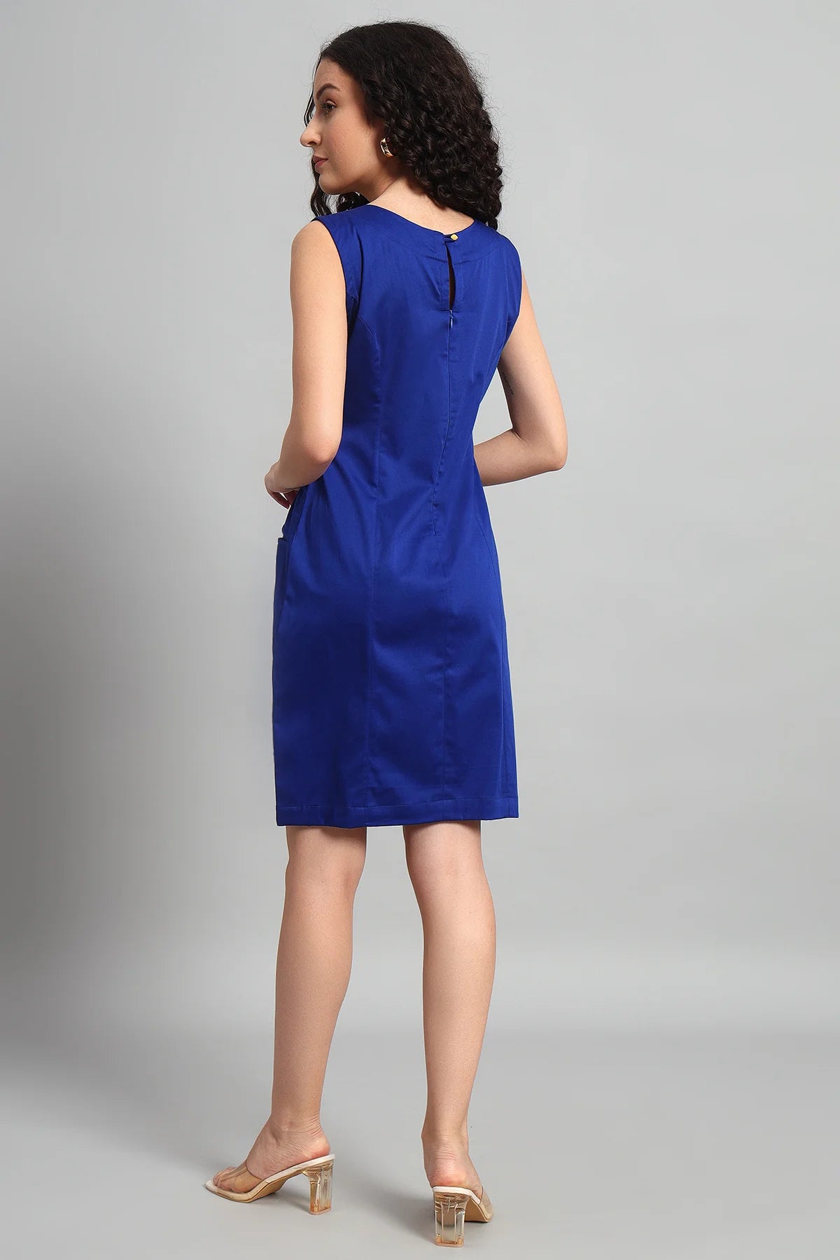 Seamless Shift Dress, Blue