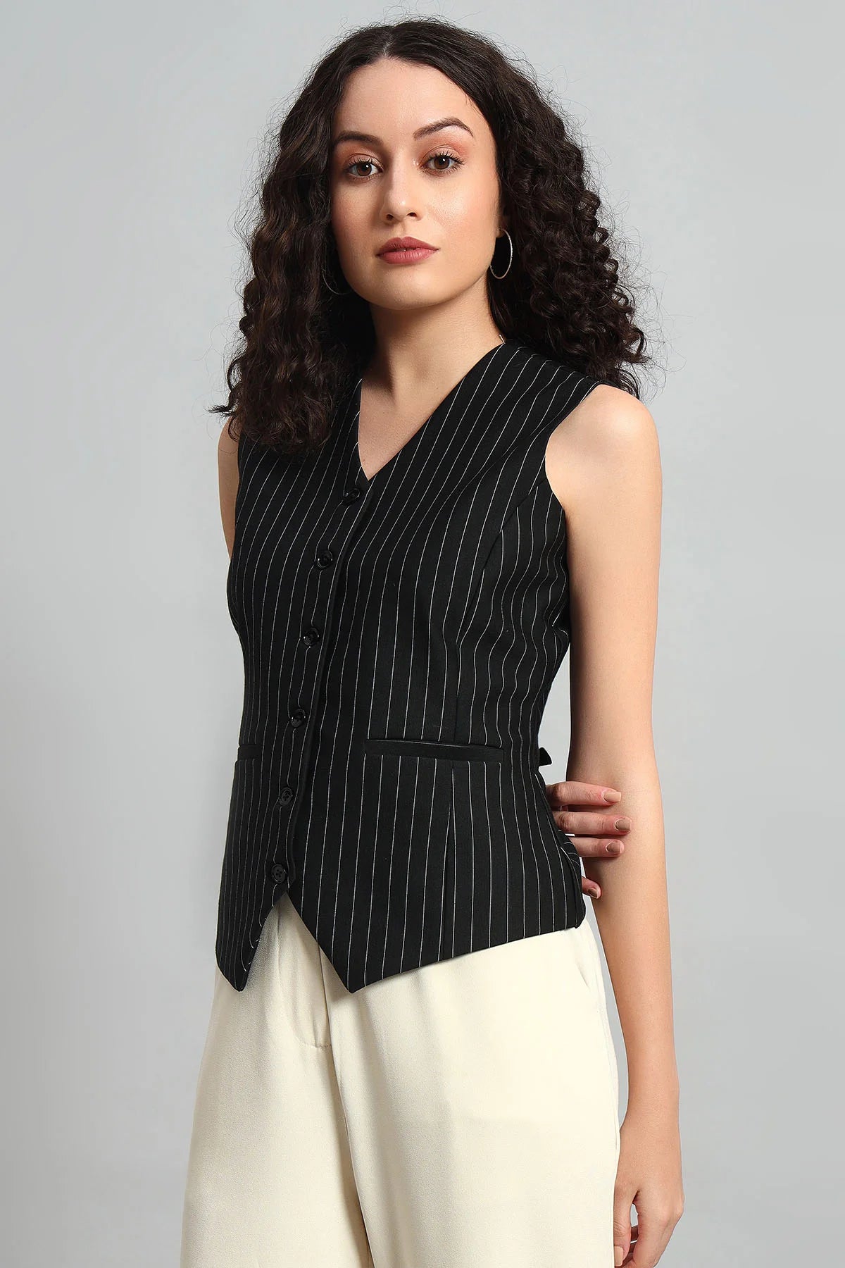 Power Pinstripe Waistcoat