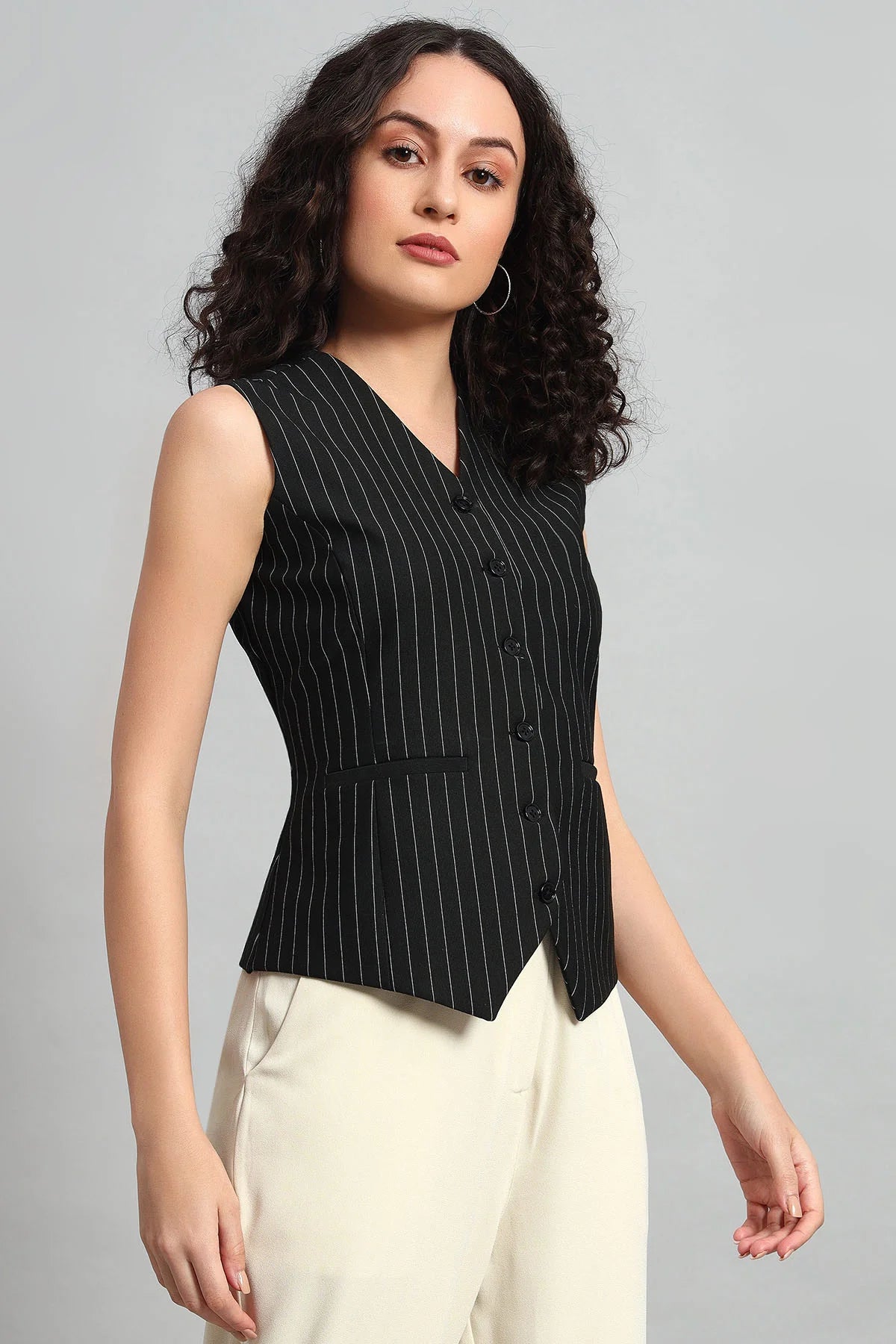 Power Pinstripe Waistcoat