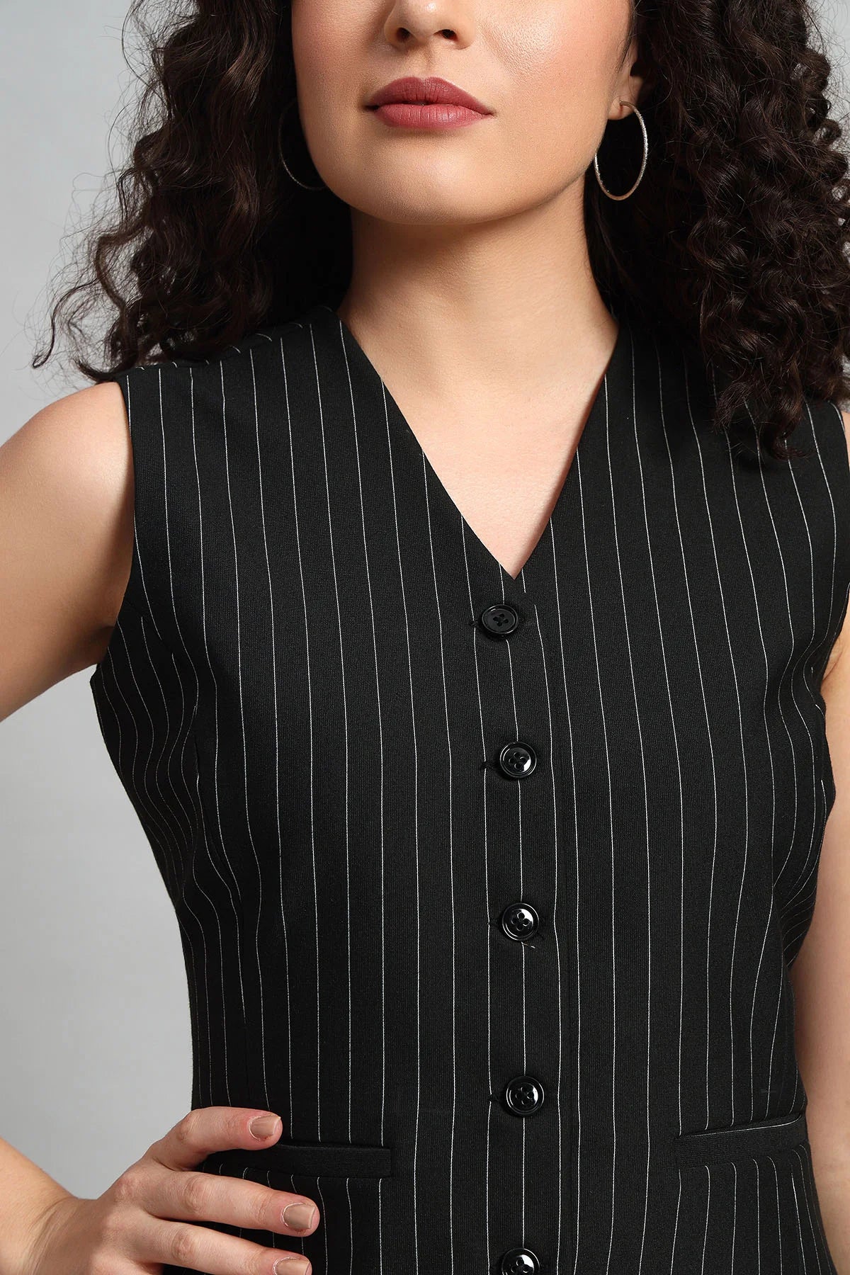 Power Pinstripe Waistcoat