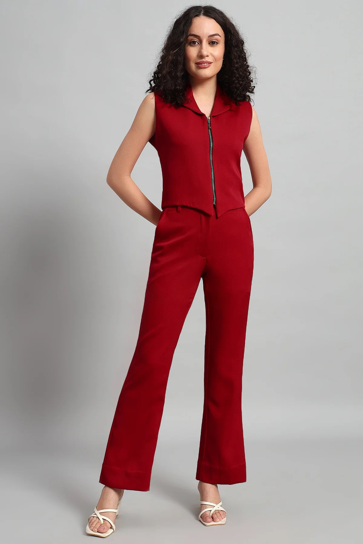 Grace Co-ord Set, Red