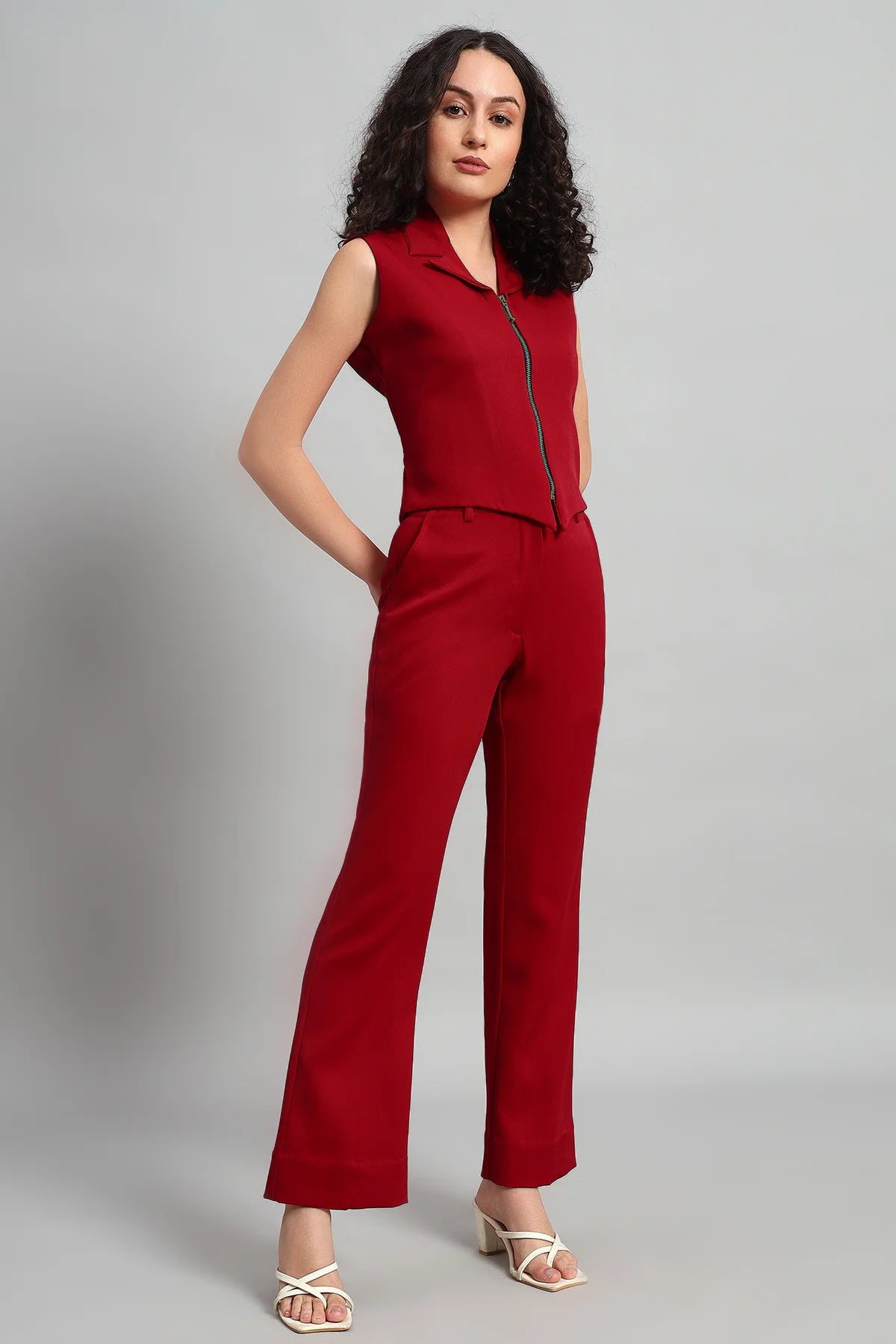 Grace Co-ord Set, Red