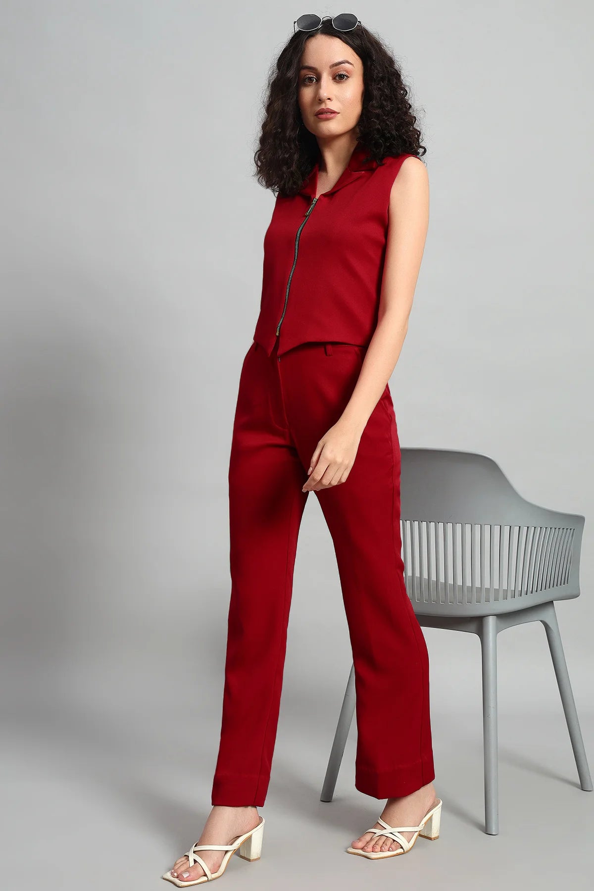 Grace Co-ord Set, Red