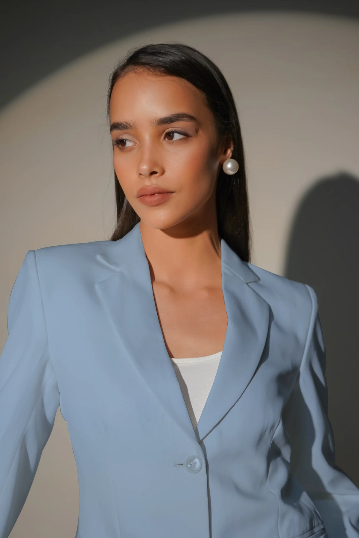 Eternal Office Blazer with Pants Power Suit, Demin Blue