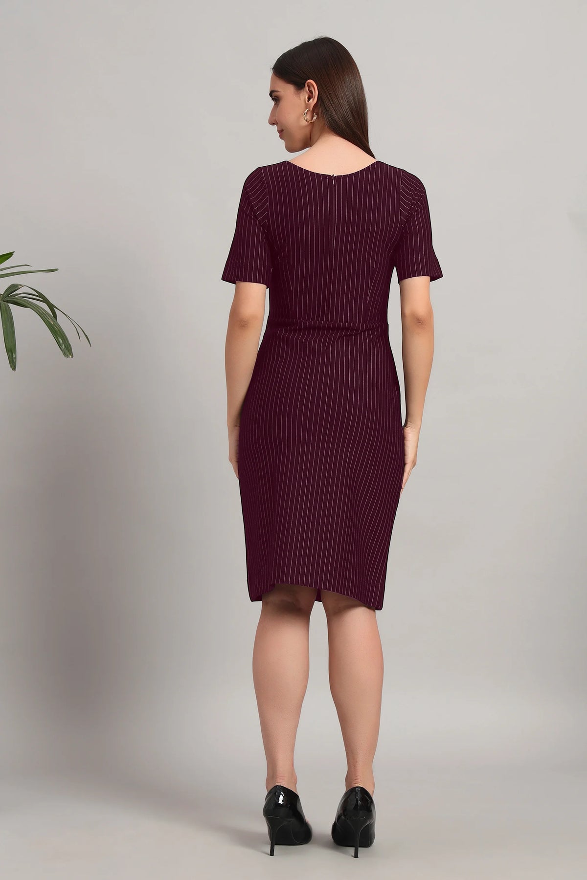 Boardroom to Brunch, Wine Dress