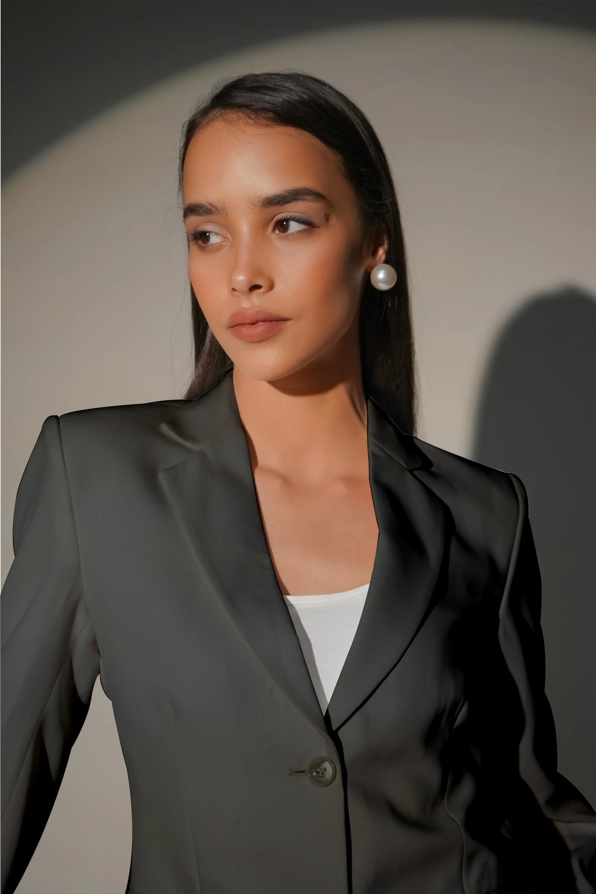 Eternal Office Blazer with Pants Power Suit, Bluish Gray