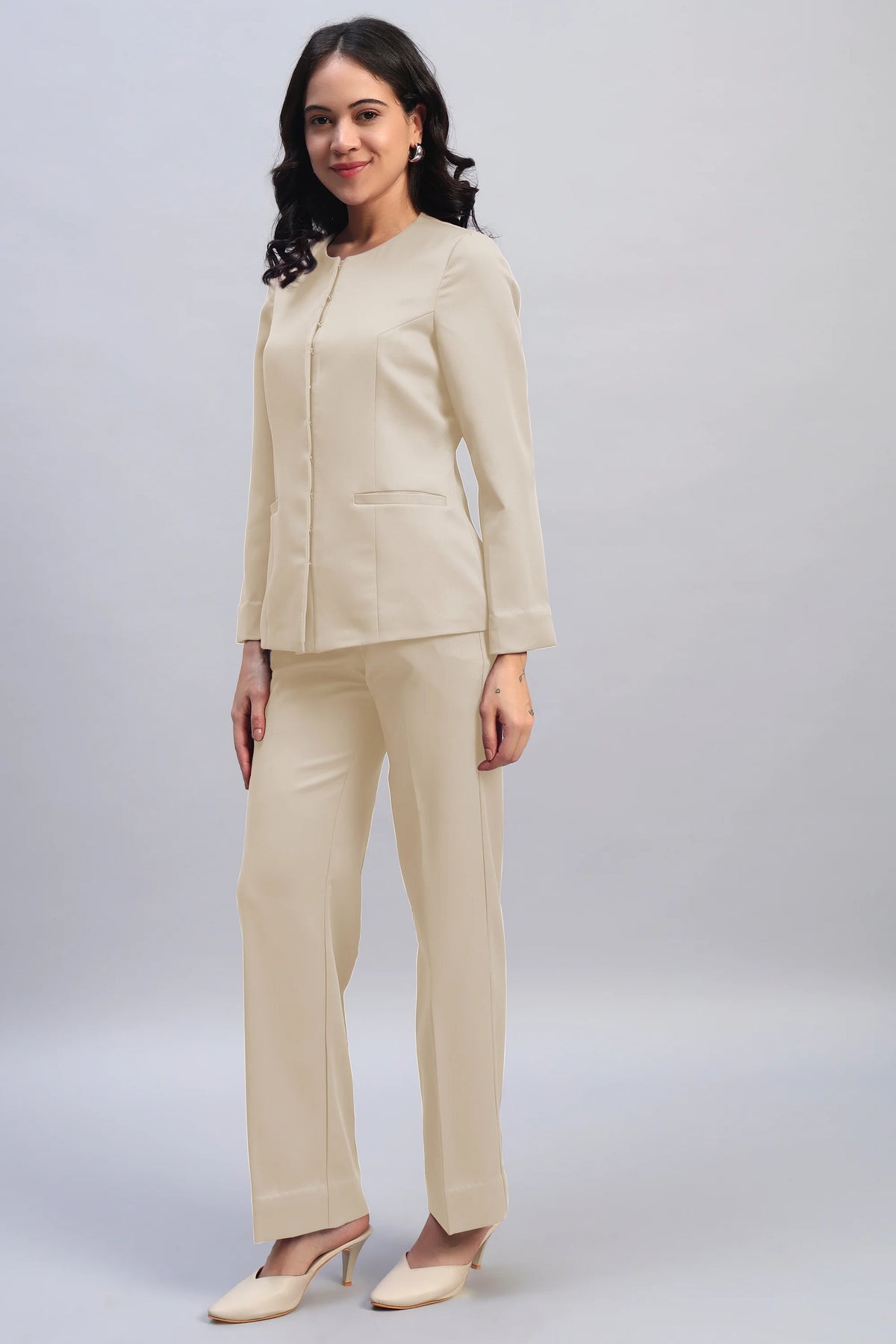 The 9-to-9 Shacket Set, Sand