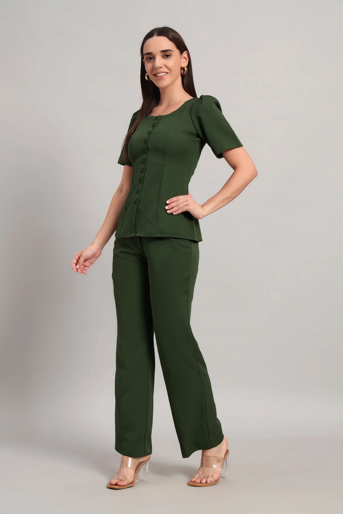 Ease Mode Co-ord, Olive Green