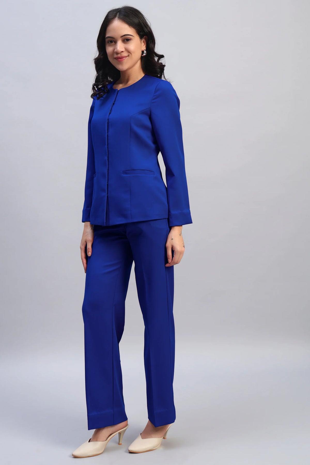 The 9-to-9 Shacket Set, Blue
