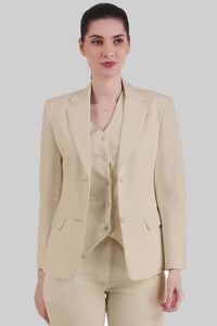 Single Breasted Blazer – Sand