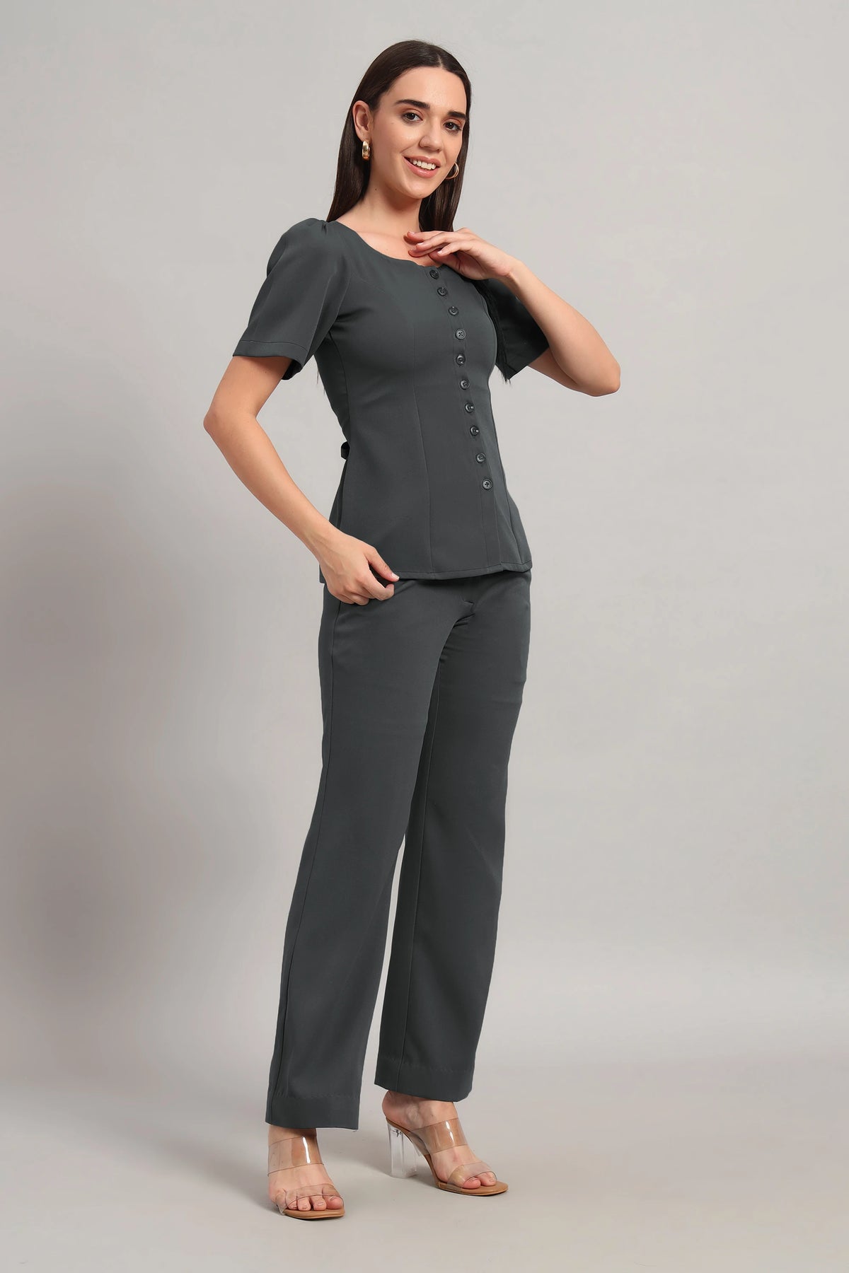Ease Mode Co-ord, Bluish Gray