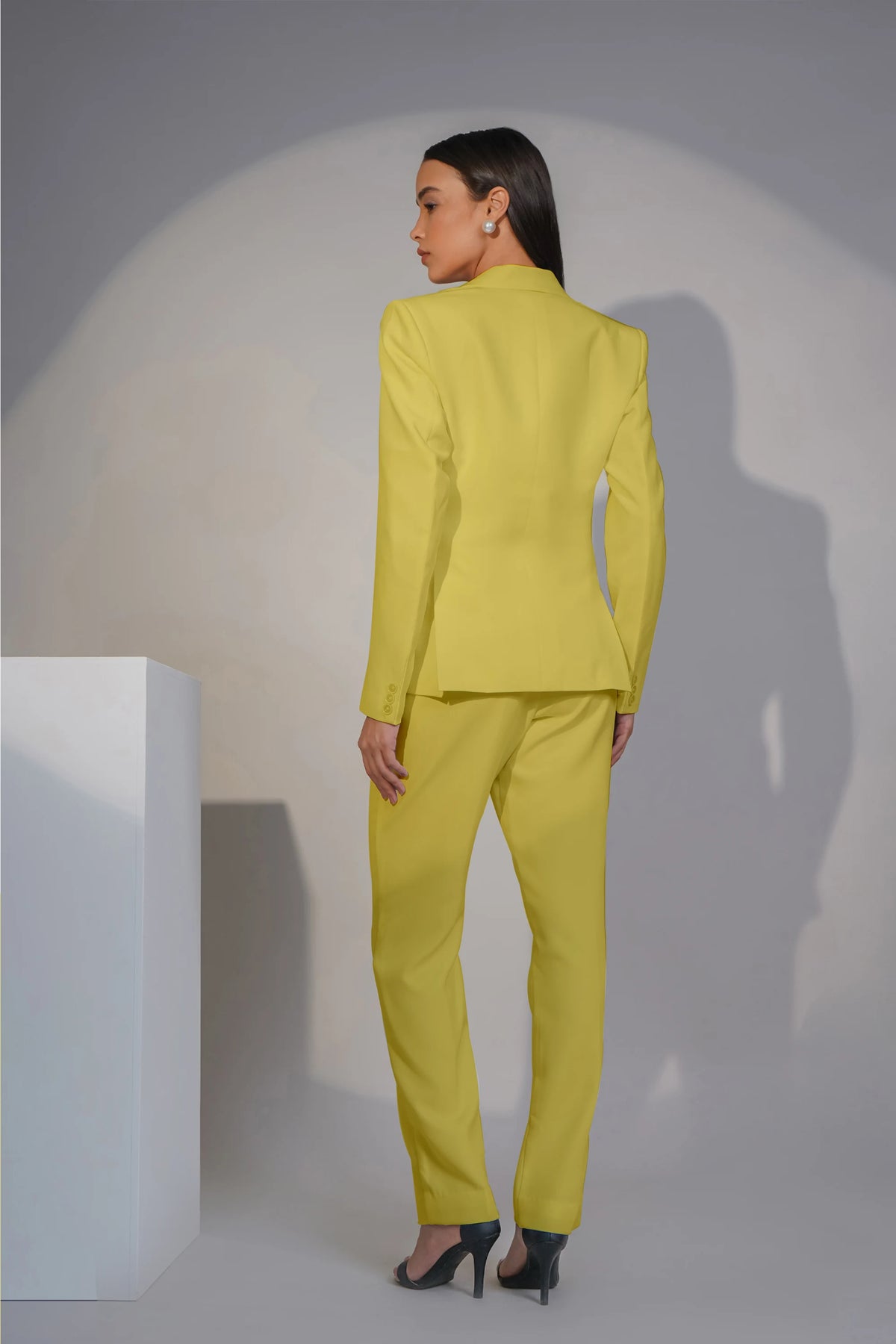 Eternal Office Blazer with Pants Power Suit, Lime Green