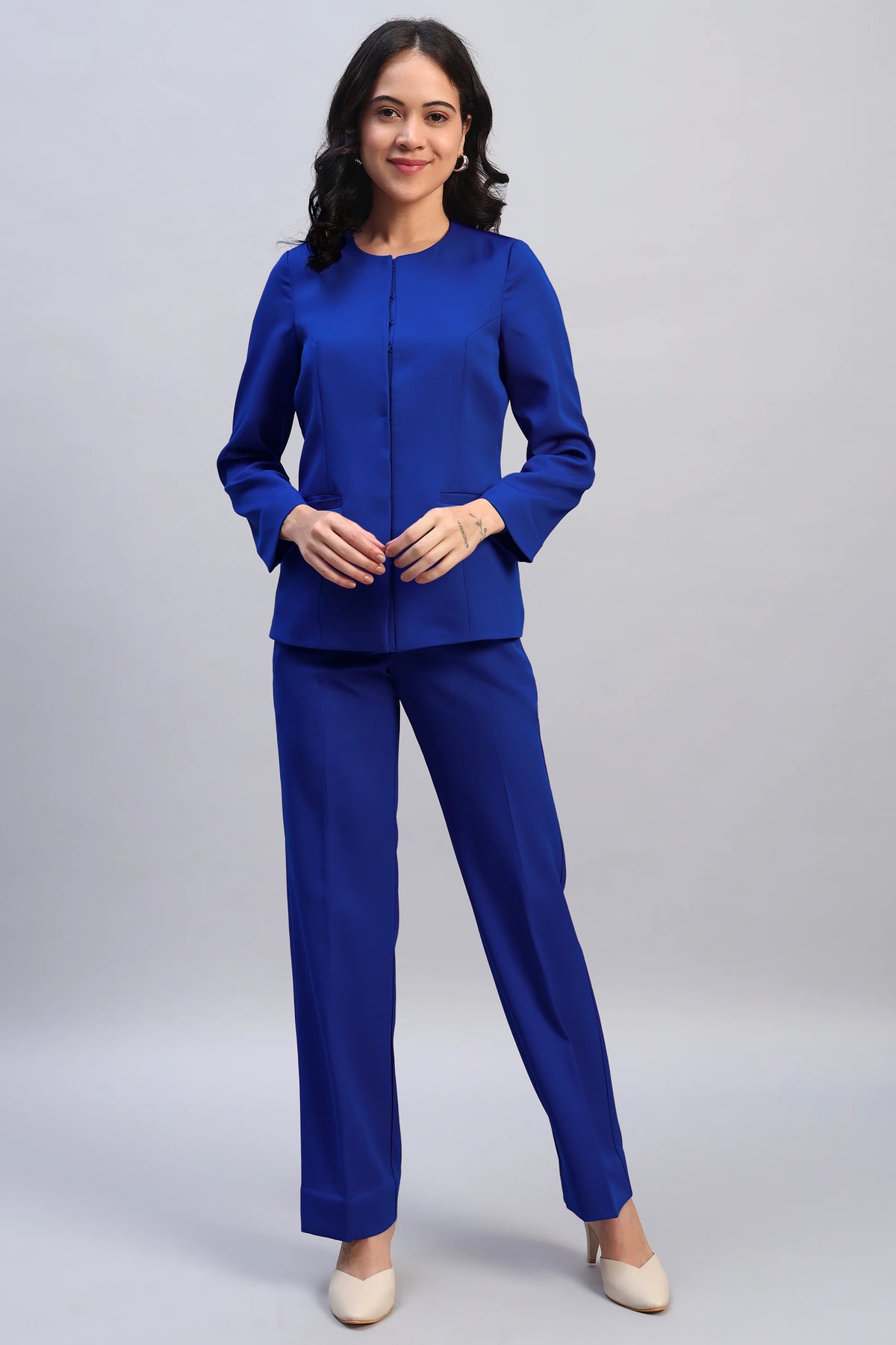 The 9-to-9 Shacket Set, Blue