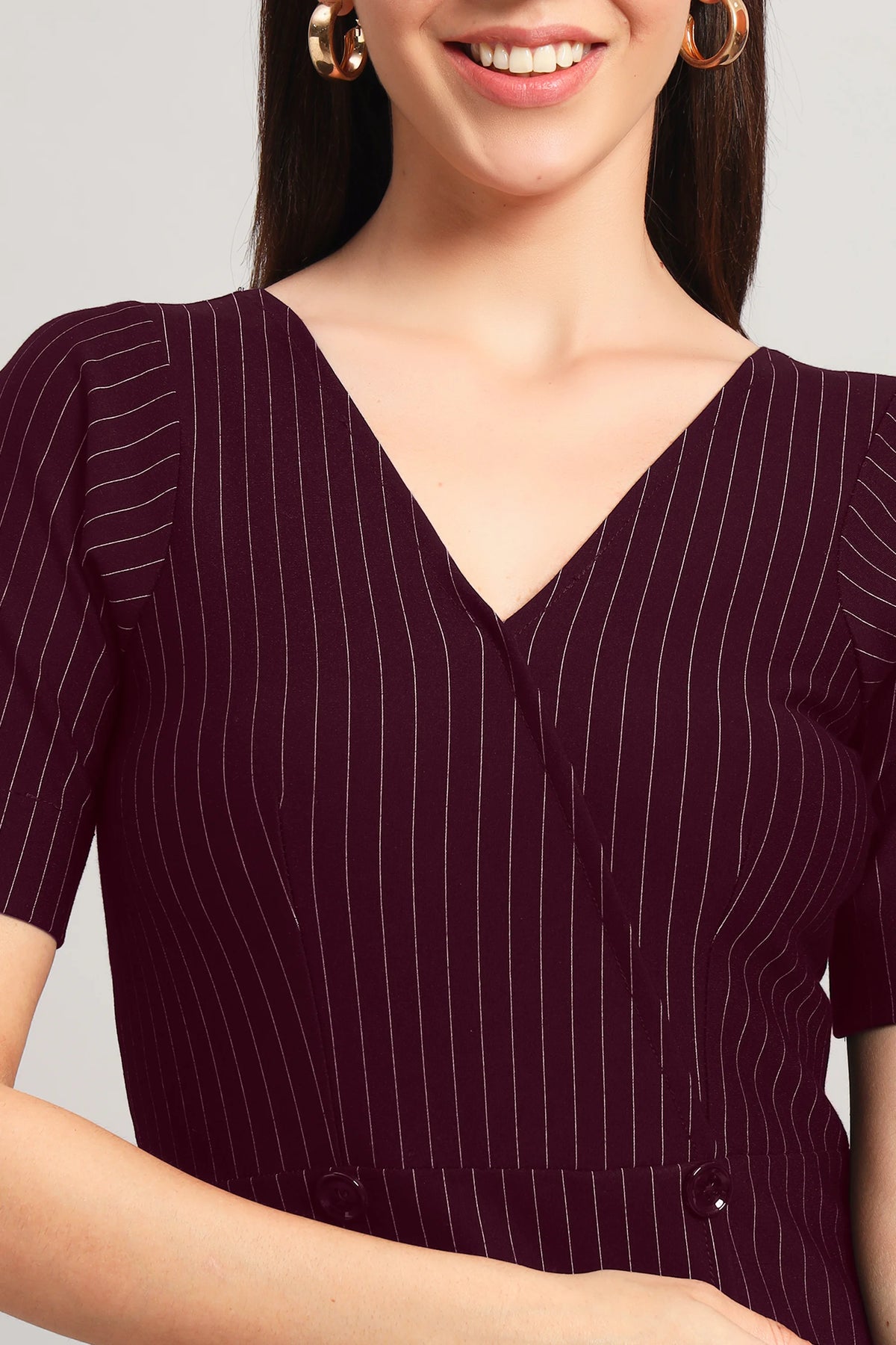 Boardroom to Brunch, Wine Dress