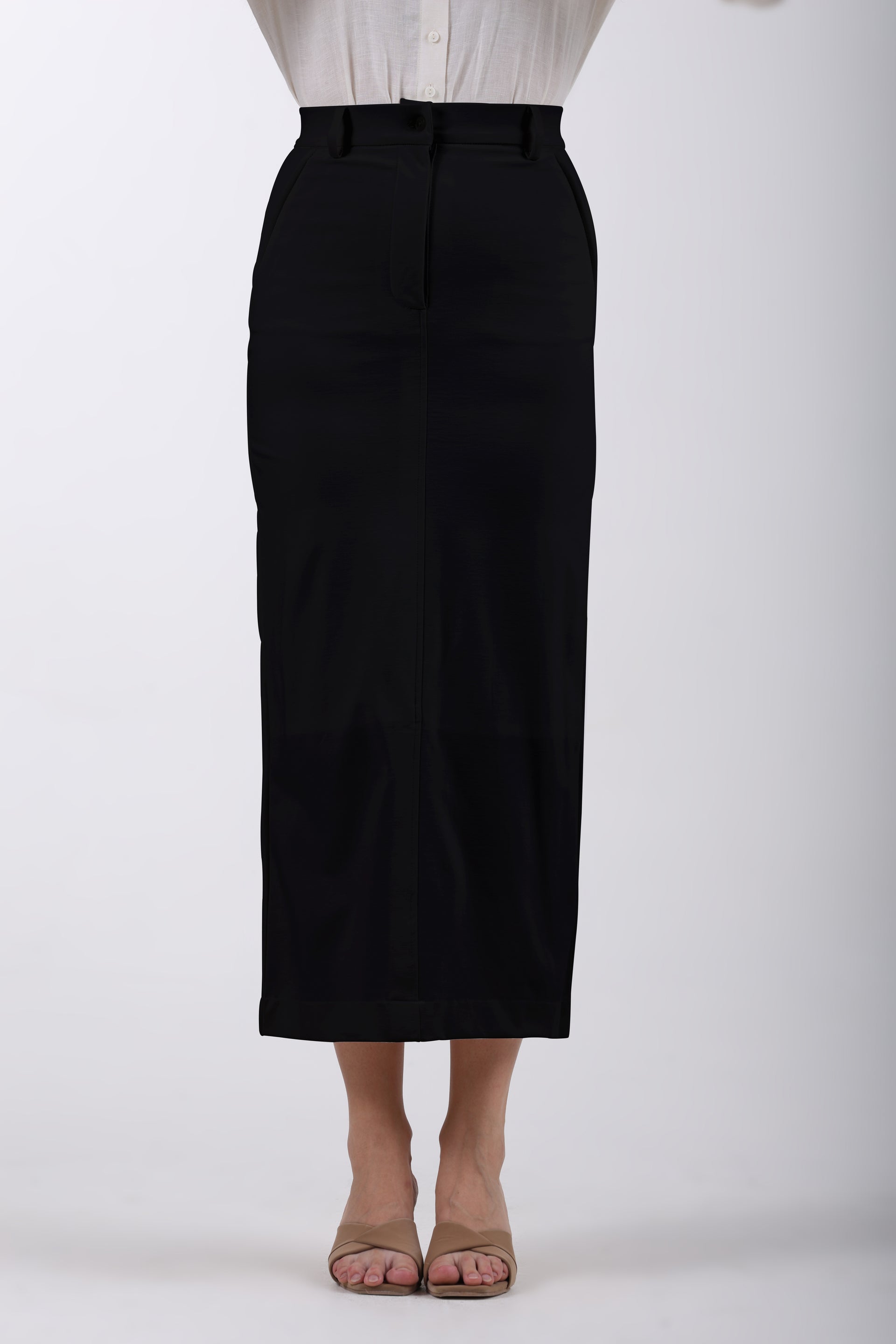 Limitless Core™ Long Pencil Skirt – Black