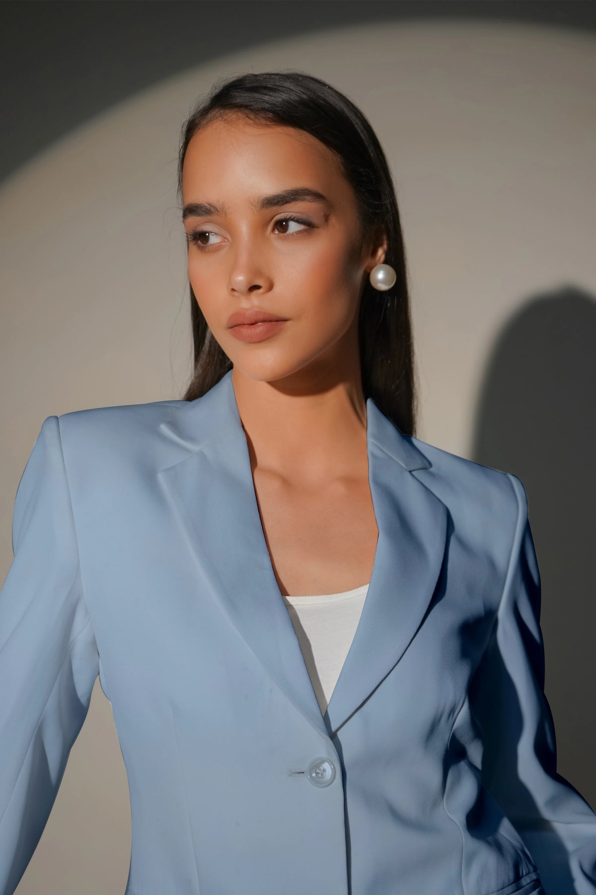 Eternal Office Blazer with Pants Power Suit, Demin Blue