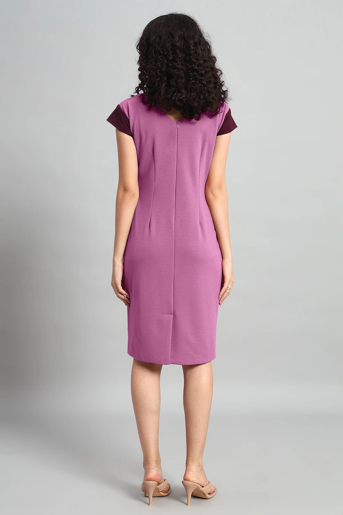 Classic Sheath Dress, Dusky Mauve