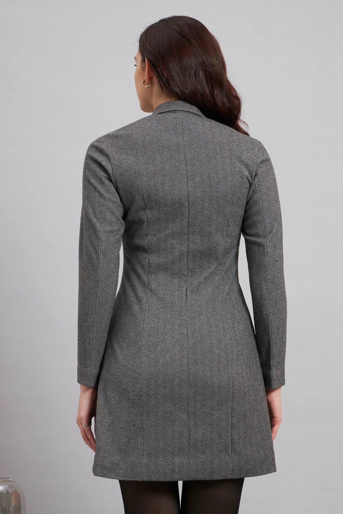 The Classic Double-Breasted Wool Dress