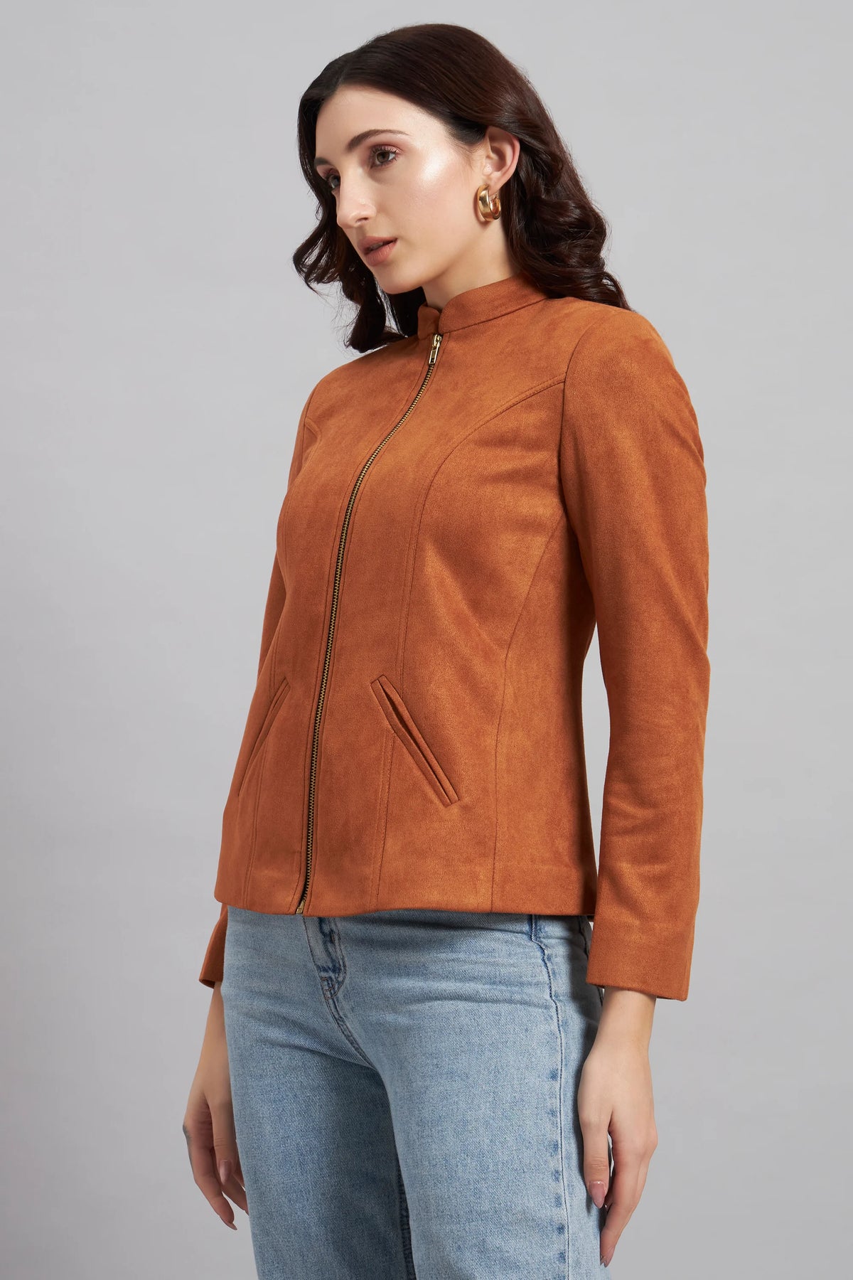 Sleek Suede, Perfect Tan Jacket