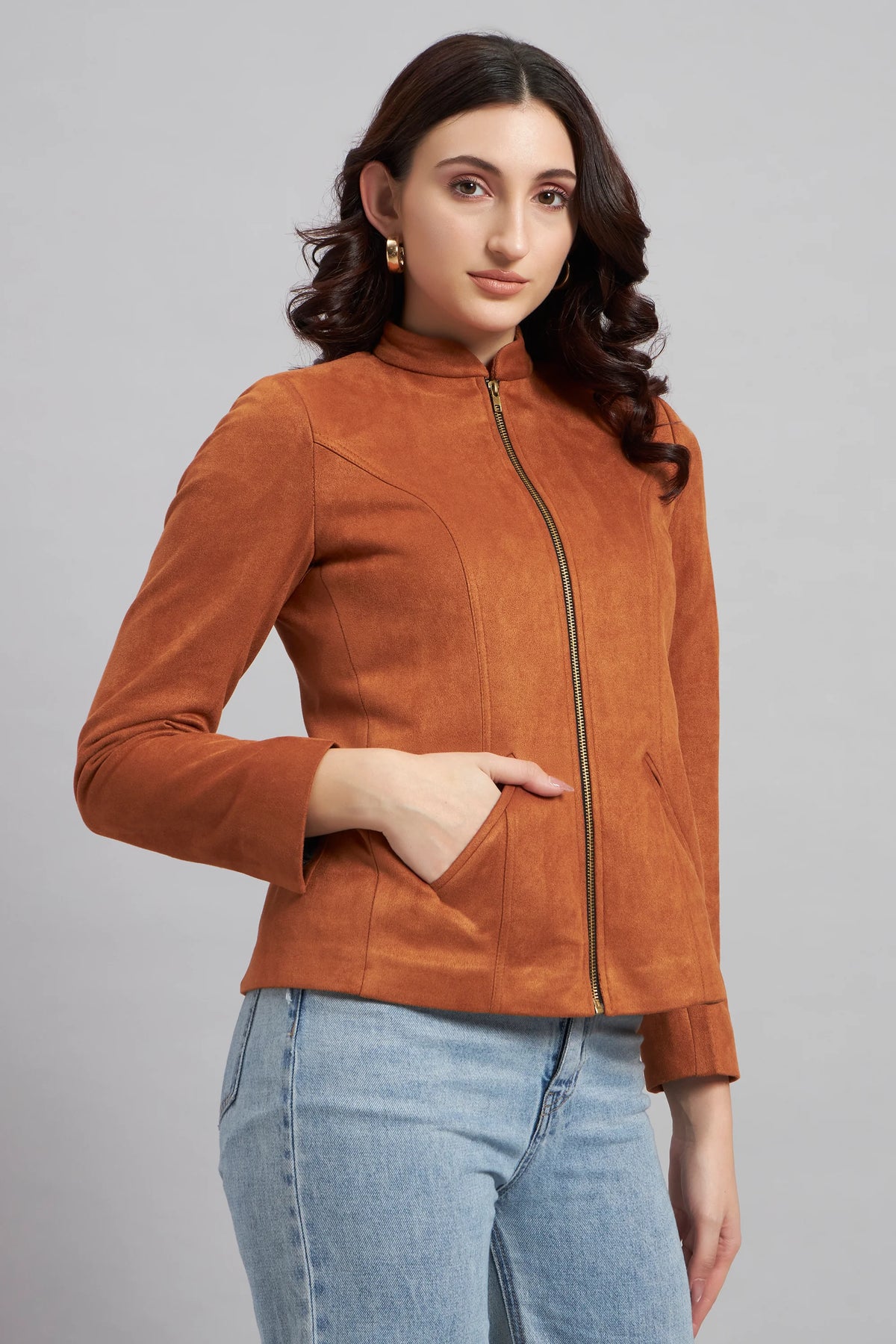 Sleek Suede, Perfect Tan Jacket