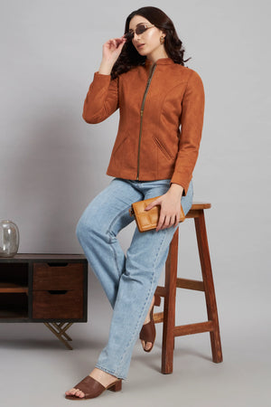 Sleek Suede, Perfect Tan Jacket