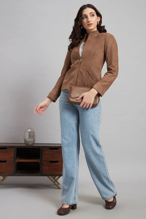 Sleek Suede, Perfect Brown Jacket