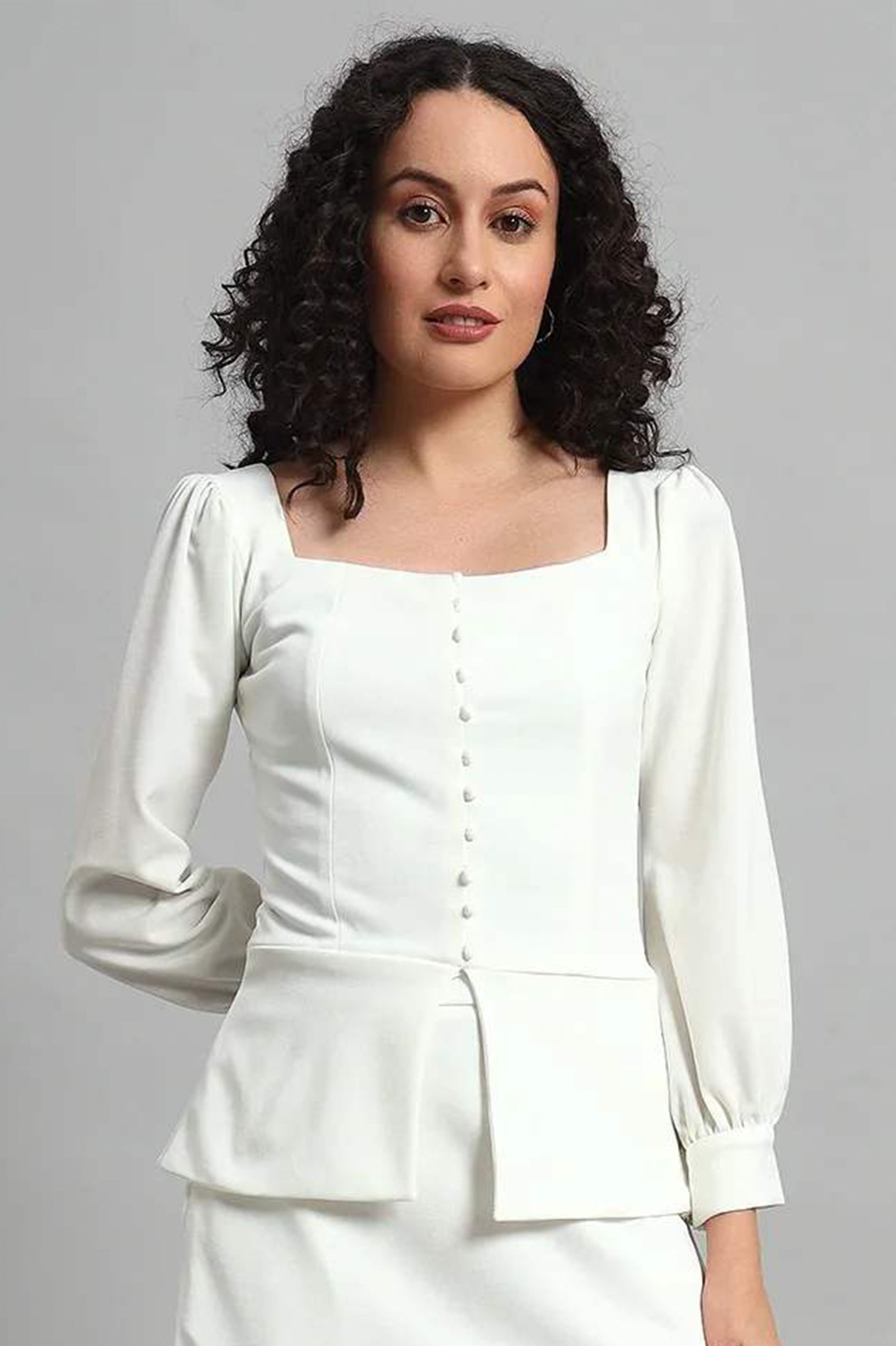 Flare of Grace Skirt Co-ord Set – Ivory