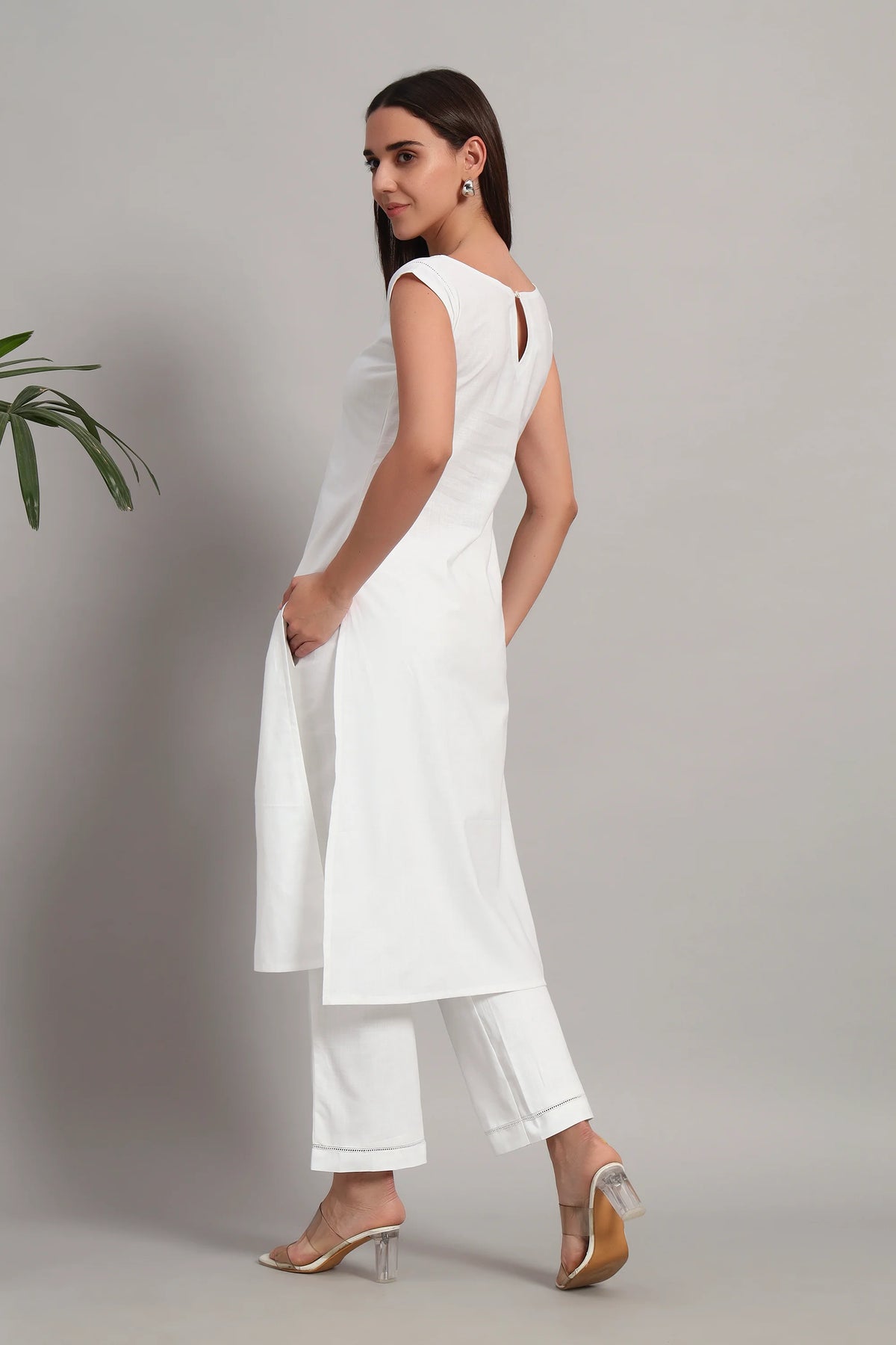 Subah Se Shaam Kurta Set, White