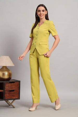 The Breezy Blazer Set, Lime Green