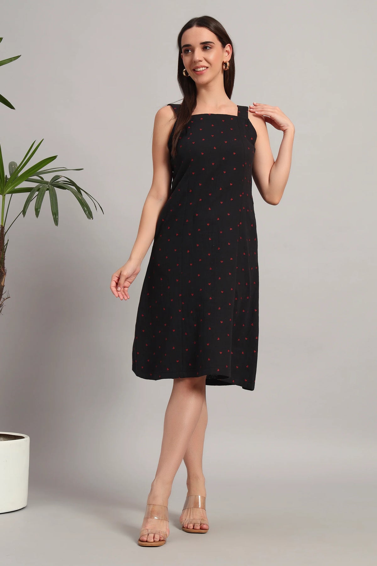Blackberry Hearts, Midi Dress