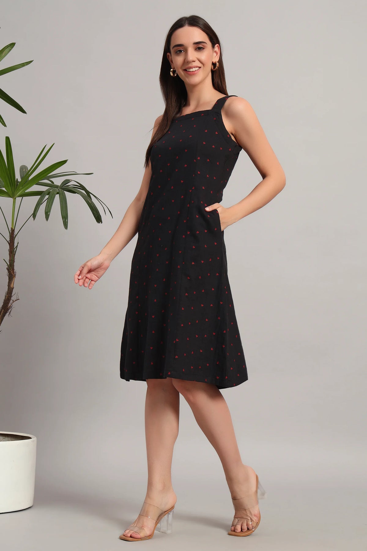 Blackberry Hearts, Midi Dress