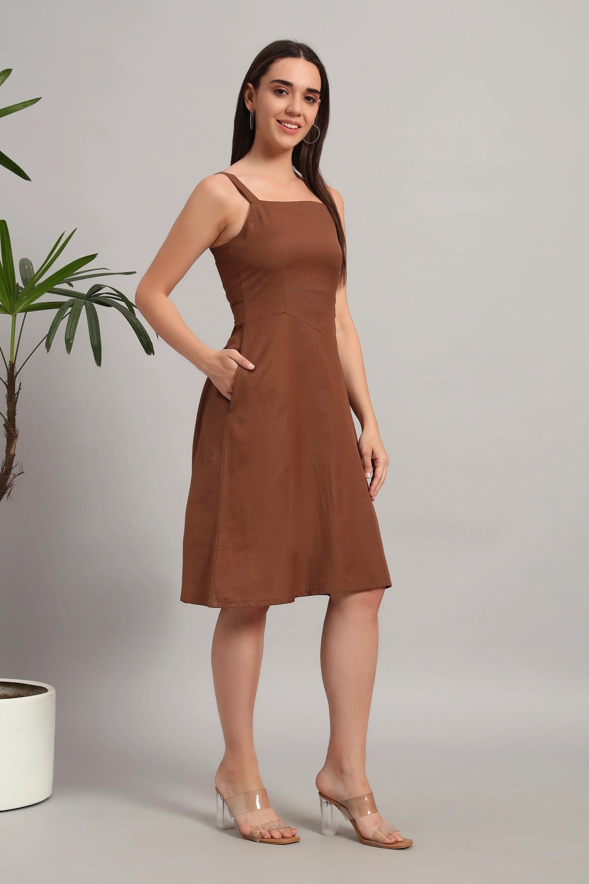 Mocha Muse Midi Dress