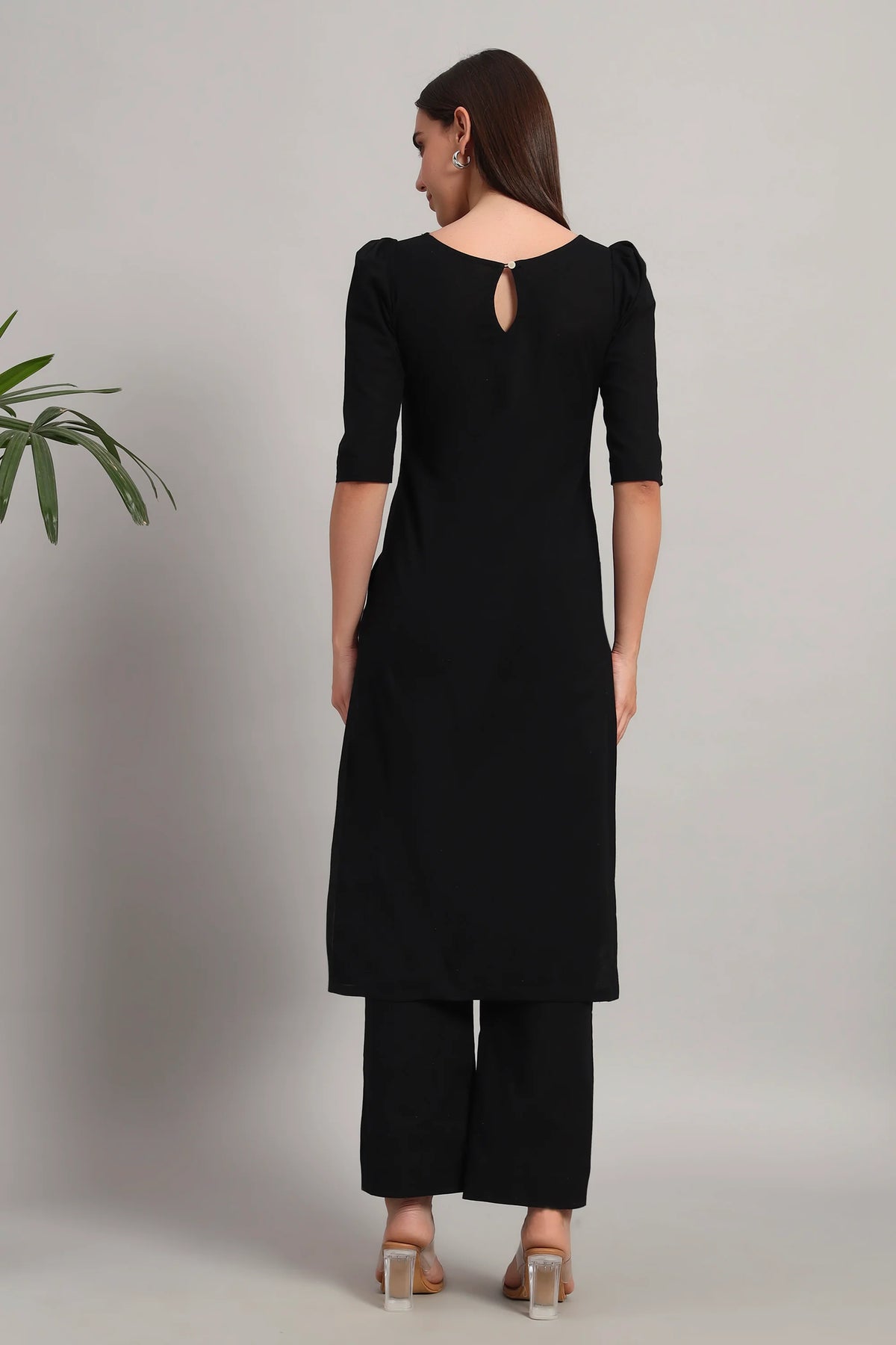 Dufftar Diaries Kurta Set, Black