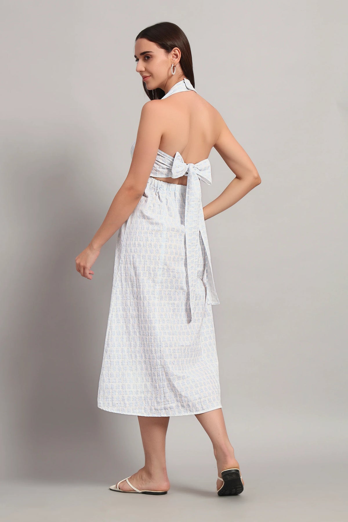 The Back-Tie Bloom, White Dress