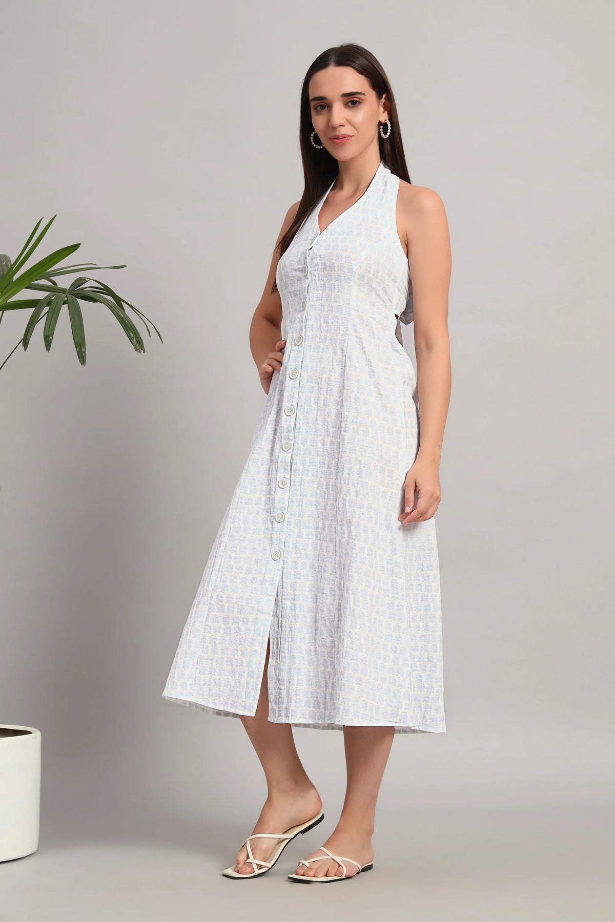 The Back-Tie Bloom, White Dress