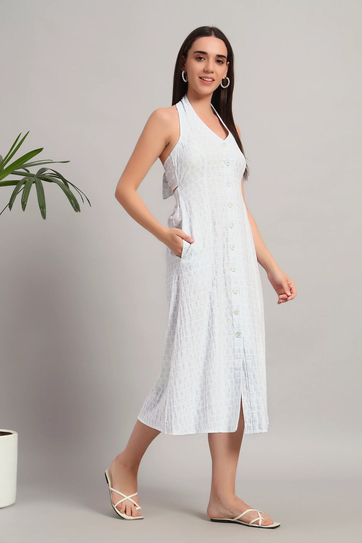 The Back-Tie Bloom, White Dress